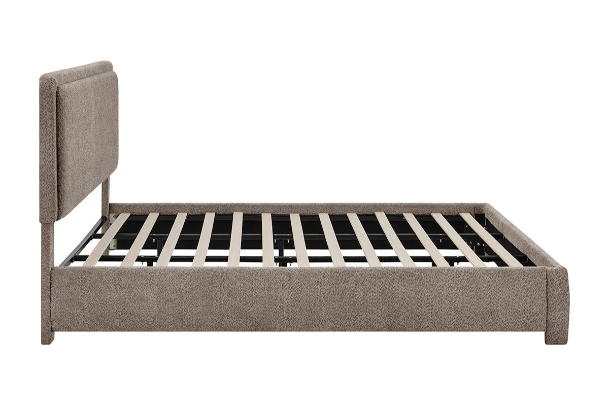 Brosa Havenne Boucle Bed Frame Grey King - Image 5