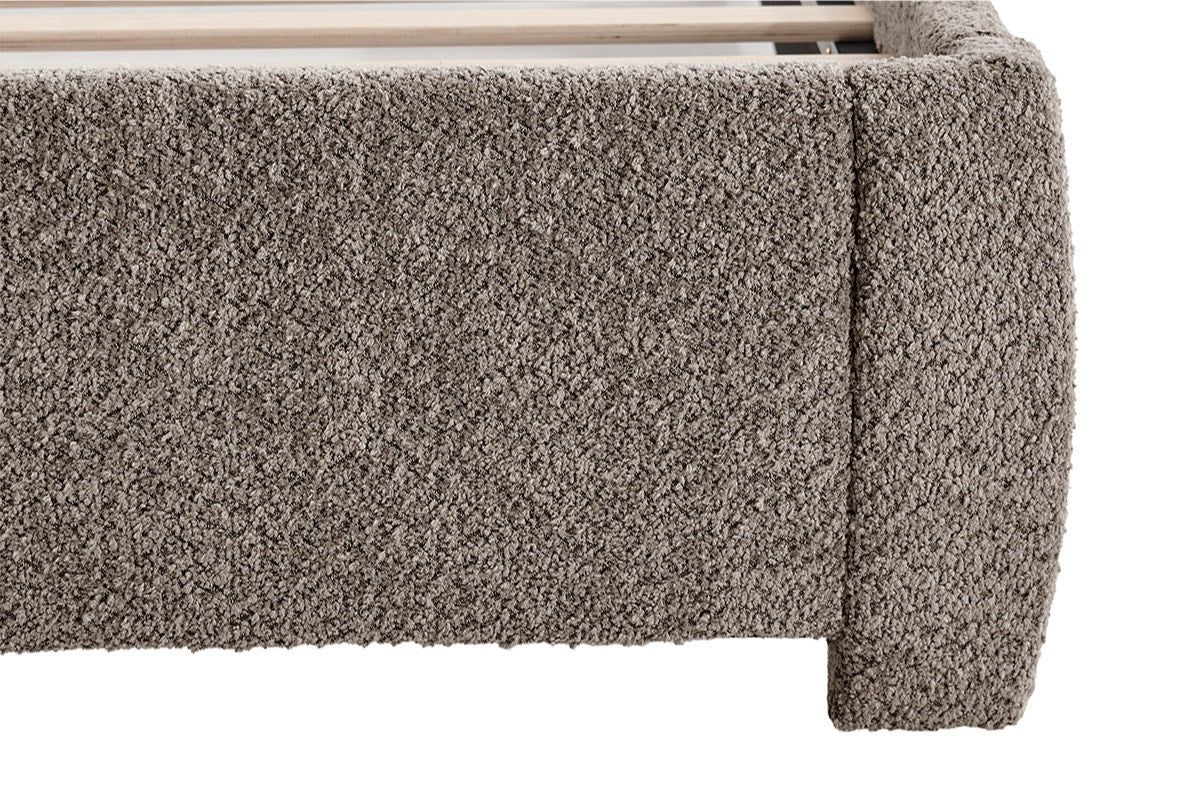 Brosa Havenne Boucle Bed Frame Grey King - Image 7