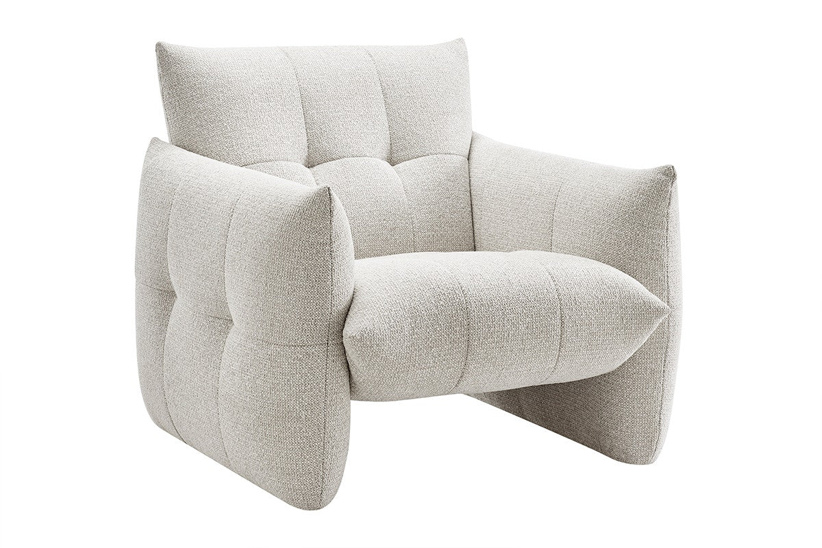 Brosa Liora Armchair Beige Chenille Accent Chair - Image 3