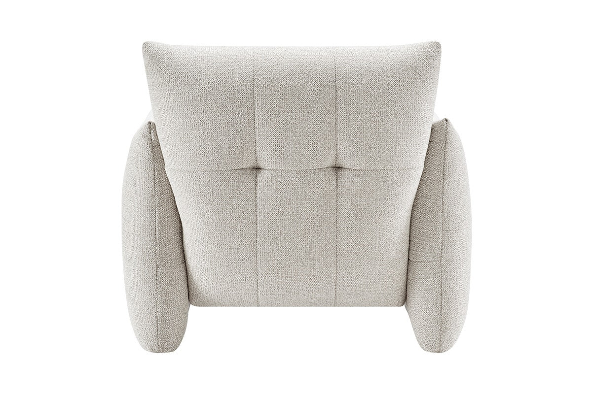 Brosa Liora Armchair Beige Chenille Accent Chair - Image 4