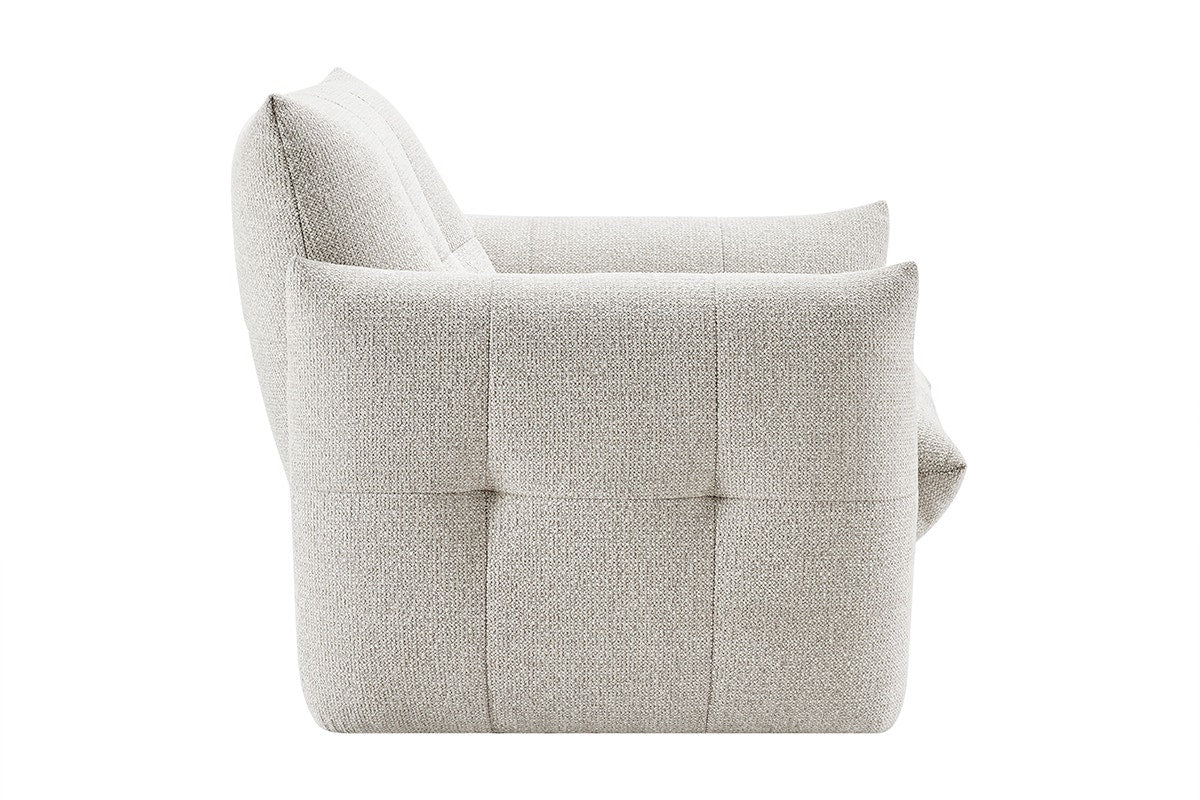 Brosa Liora Armchair Beige Chenille Accent Chair - Image 5