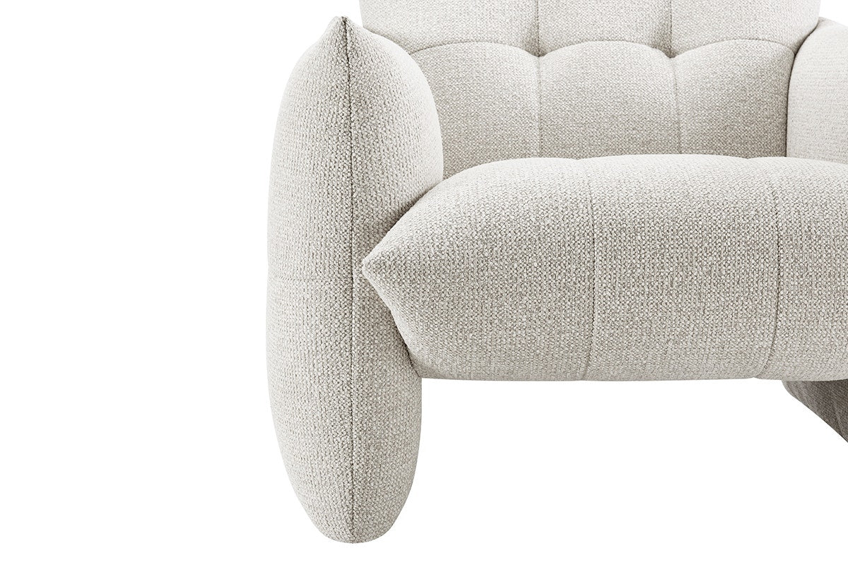 Brosa Liora Armchair Beige Chenille Accent Chair - Image 7