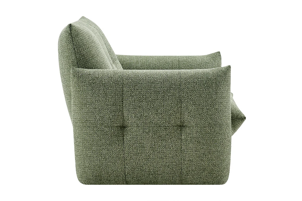 Brosa Liora Armchair Green Chenille Accent Chair - Image 4