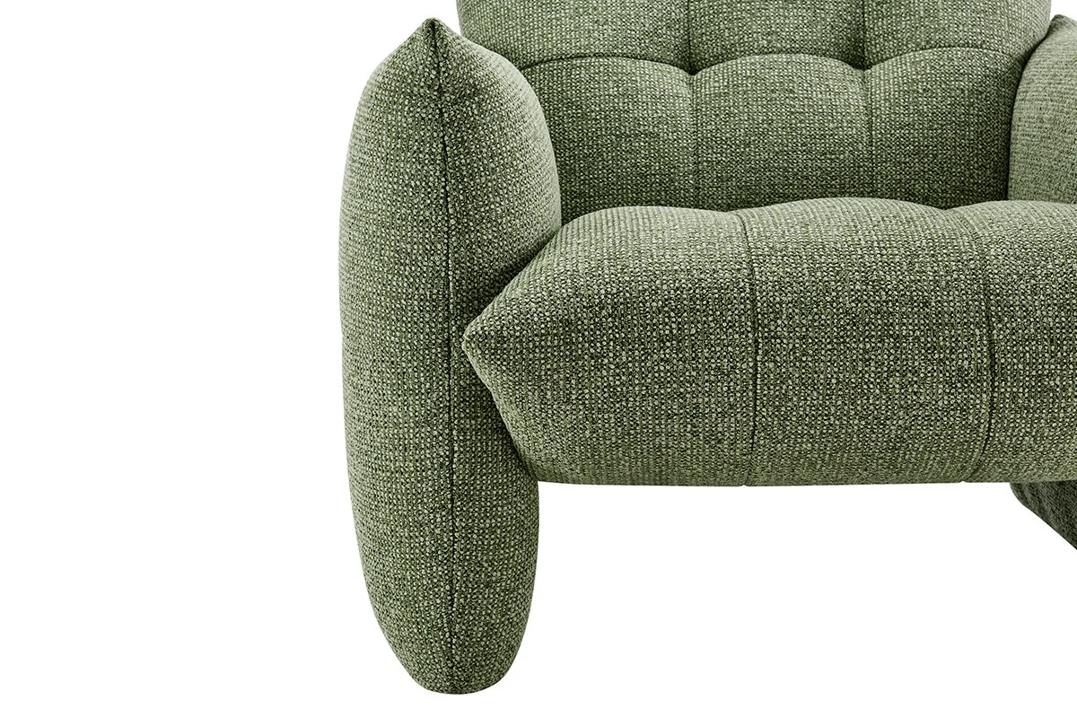 Brosa Liora Armchair Green Chenille Accent Chair - Image 7