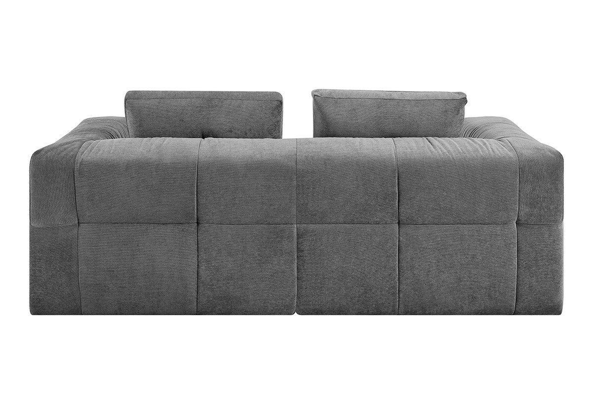 Brosa Luna 3 Seater Compressed Sofa Charcoal - Image 5