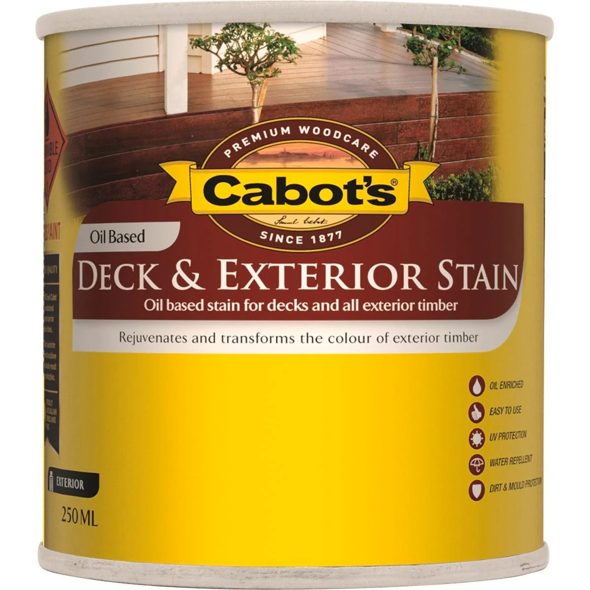 Cabot Deck Stain - 250ml - Oil Based - Semi-Transparent