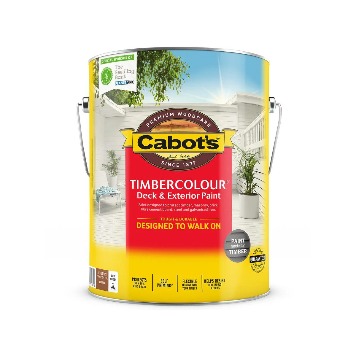 Cabot S 10L Brown Timbercolour Deck and Exterior Paint
