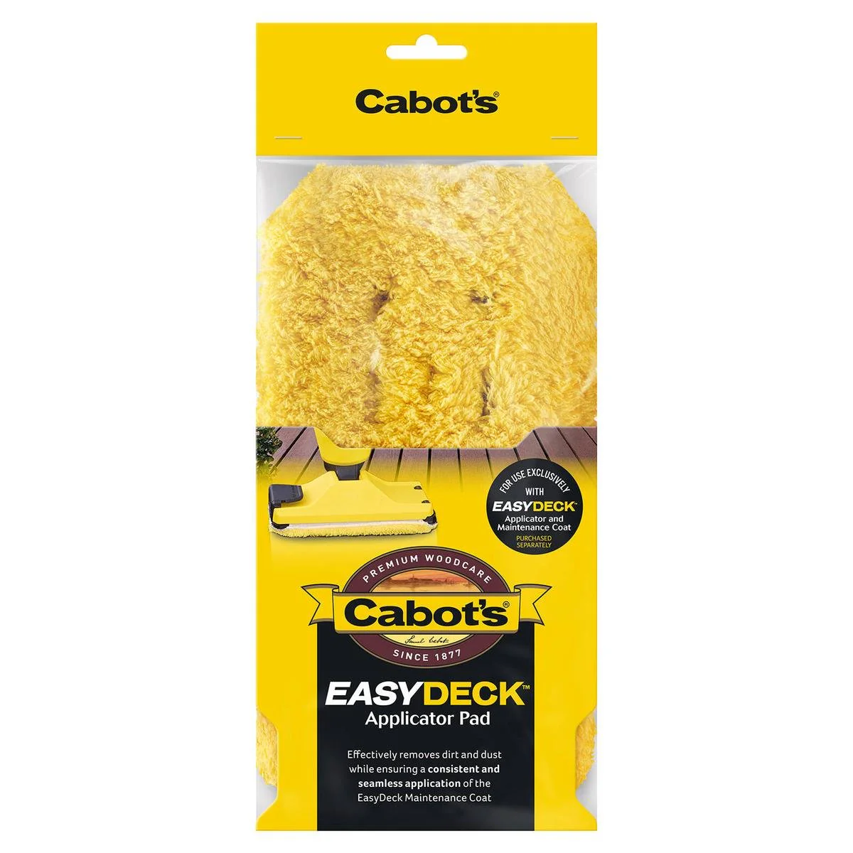 Cabot S Easydeck Applicator Pad Replacement - 125mm x 310mm - Timber Cleaning