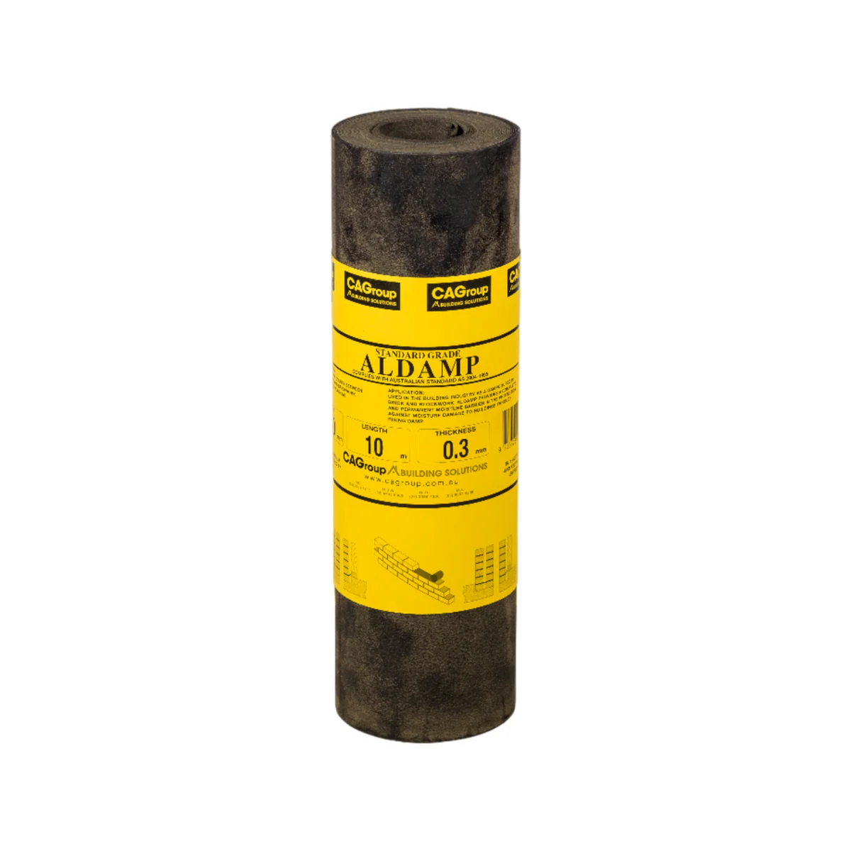 Cagroup Dampcourse - 350mm x 10m - Aluminium - Moisture Barrier