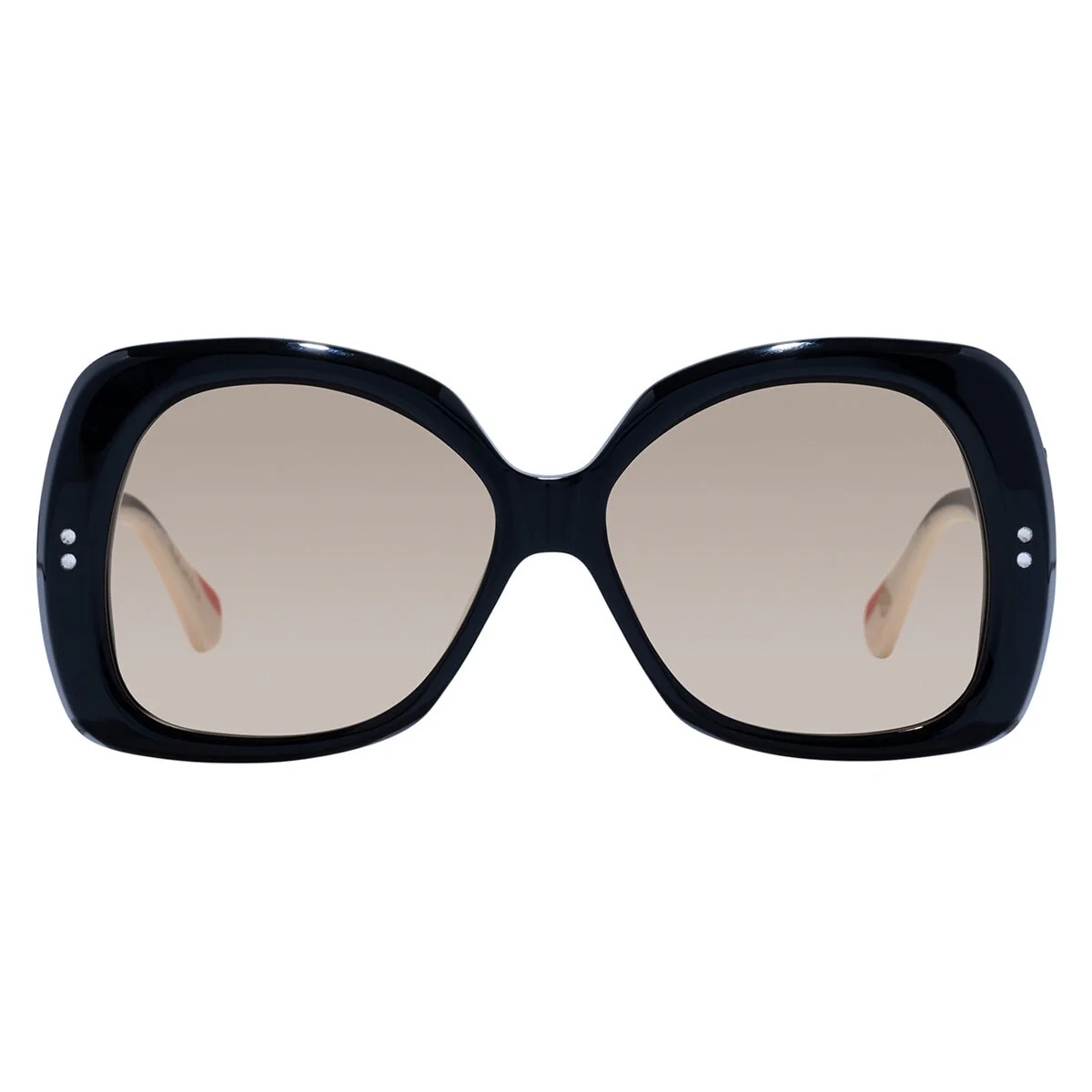 Camilla Women's Butterfly Sunglasses CAM2431006 Black/Ivory Acetate Amber - Image 2