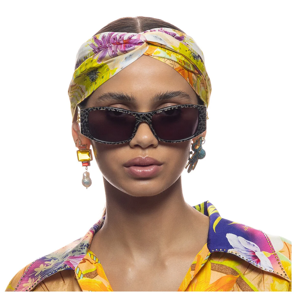 CAMILLA Pinot At The Palazzo 2330821 Rectangle Sunglasses Leopard Black - Image 4