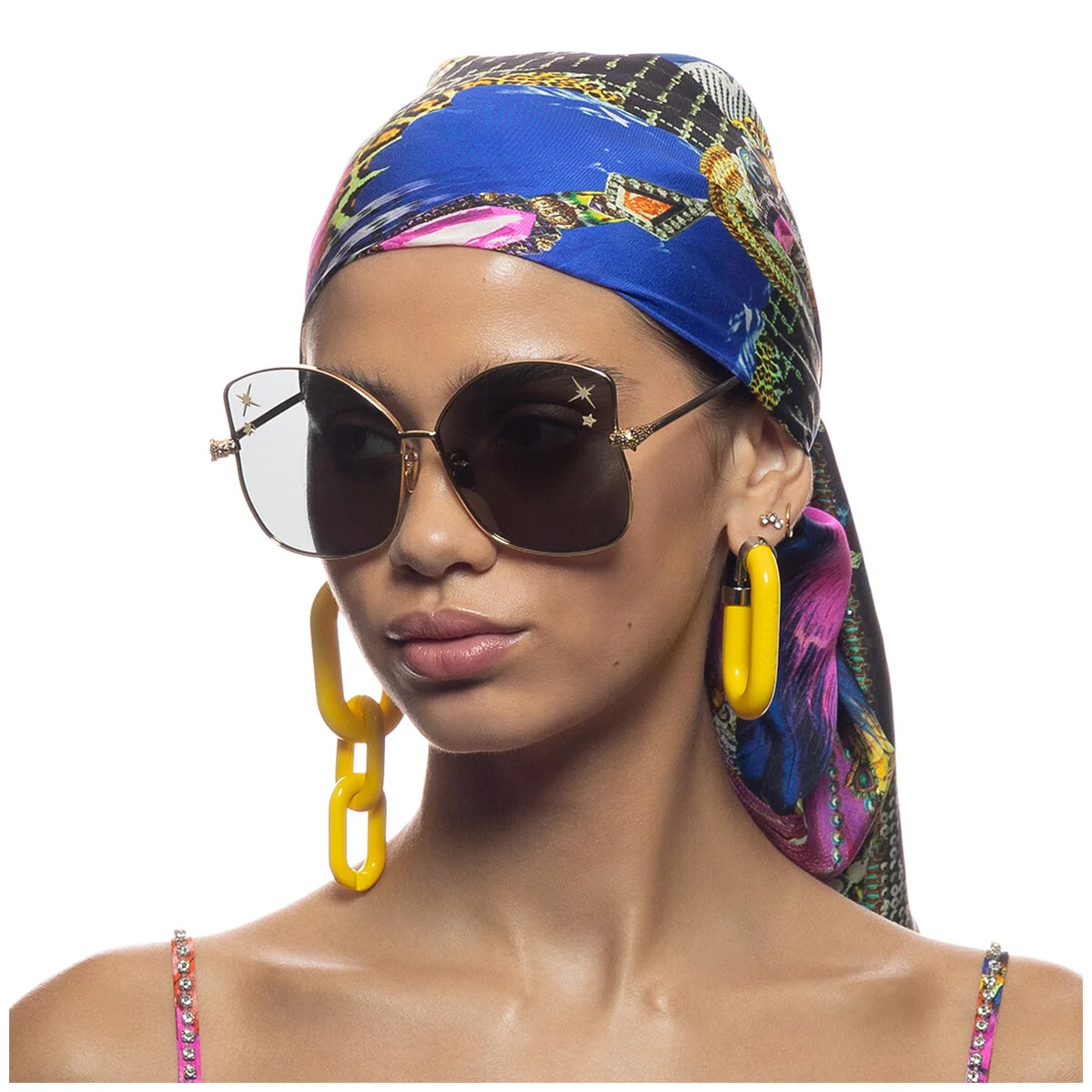 CAMILLA Pedigree 2330810 Butterfly Sunglasses Gold Metal Green Stylish - Image 4