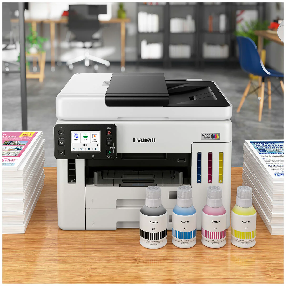 Canon MAXIFY GX7160 MegaTank Compact Multifunction Colour Printer White - Image 11