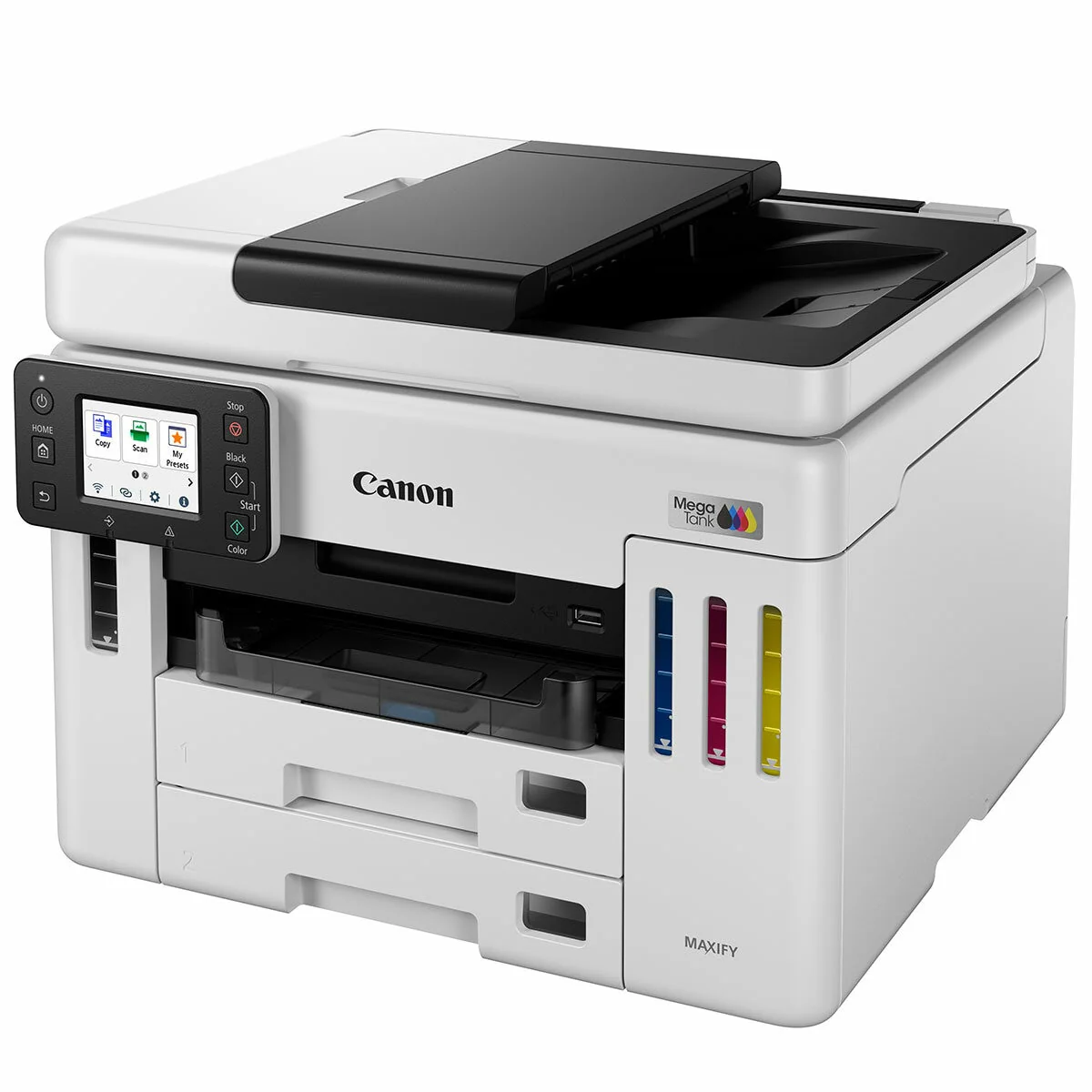 Canon MAXIFY GX7160 MegaTank Compact Multifunction Colour Printer White - Image 3