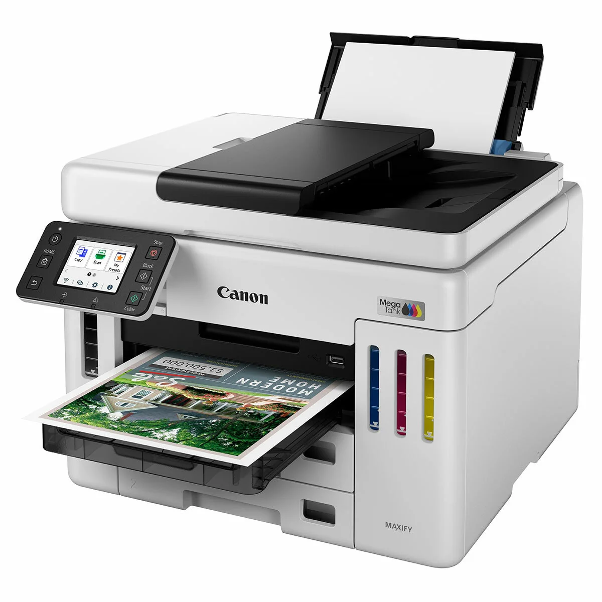 Canon MAXIFY GX7160 MegaTank Compact Multifunction Colour Printer White - Image 5