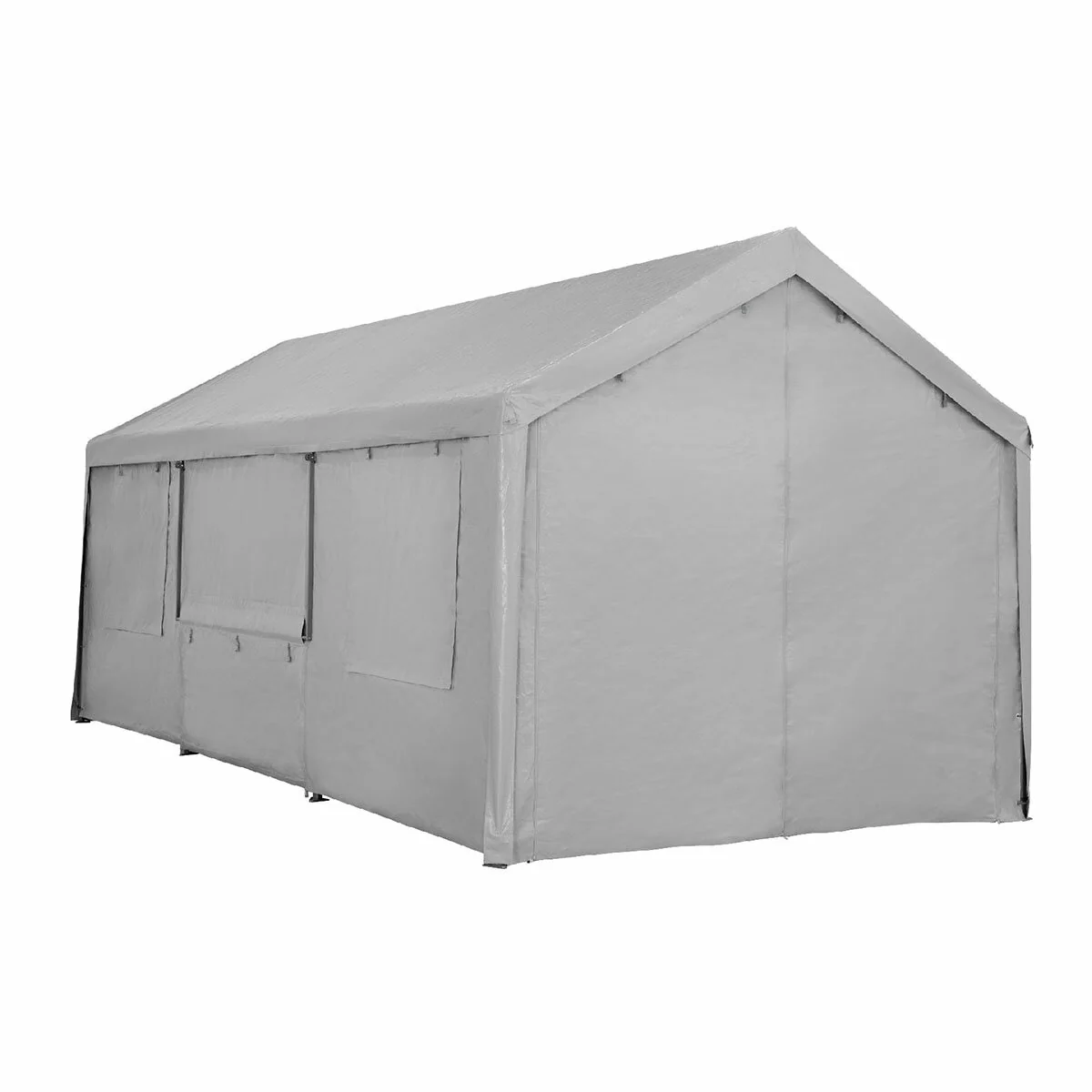 Car Canopy 3 x 6m Grey Heavy Duty Powder Coated Steel Frame - Image 2