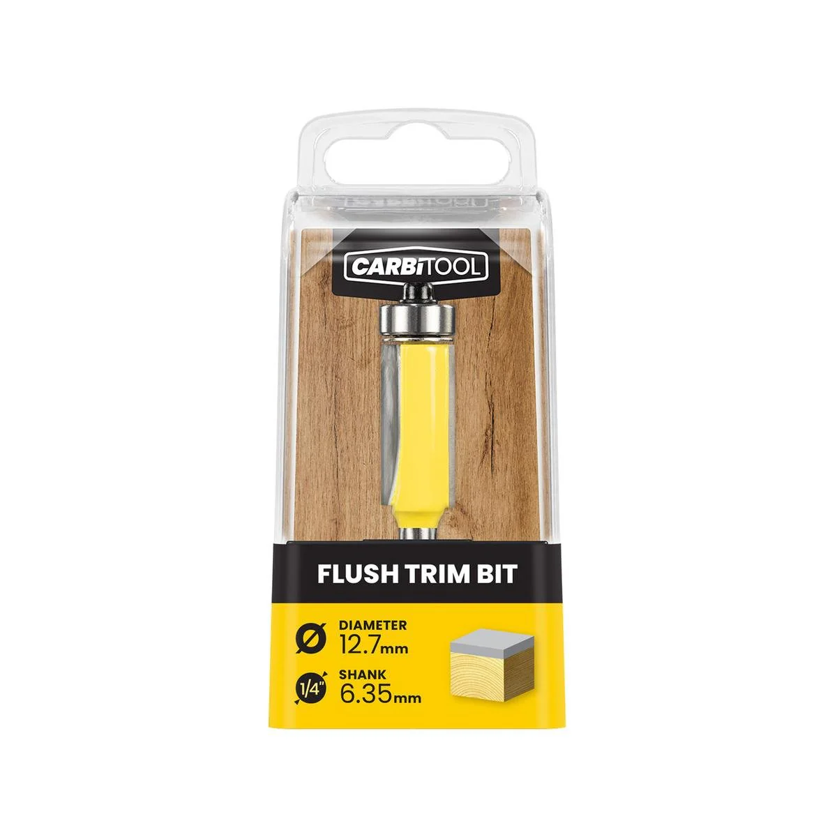 Carbitool 12 TCT Flush Trim Router Bit 70mm - Tungsten Carbide - Durable