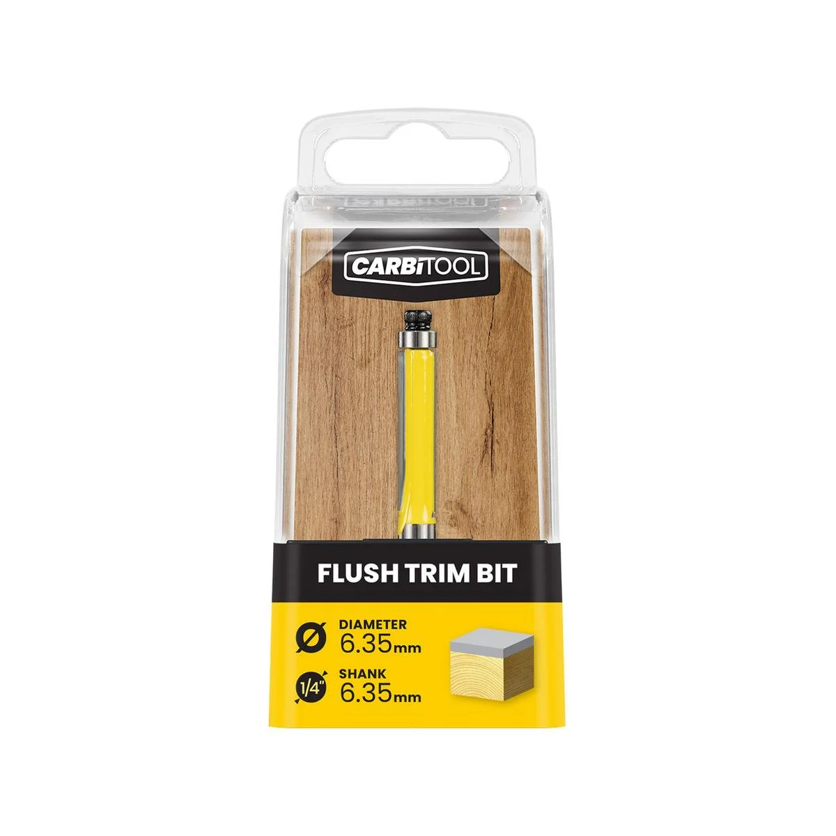 Carbitool 6 35mm TCT Flush Router Bit - Tungsten Carbide - Precision Cutting