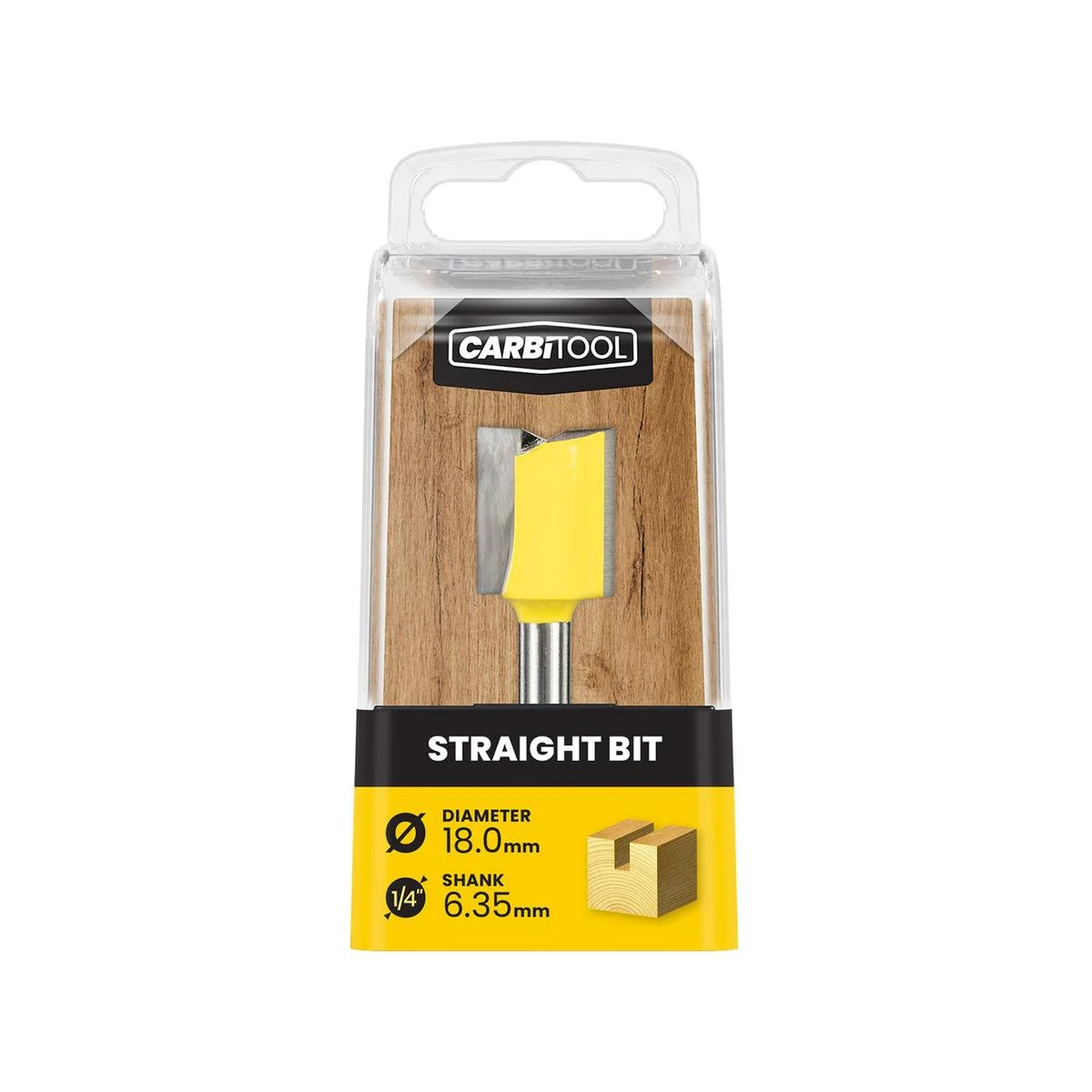 Carbitool TCT Router Bit - 18mm - Tungsten Carbide - Precision Cutting Tool