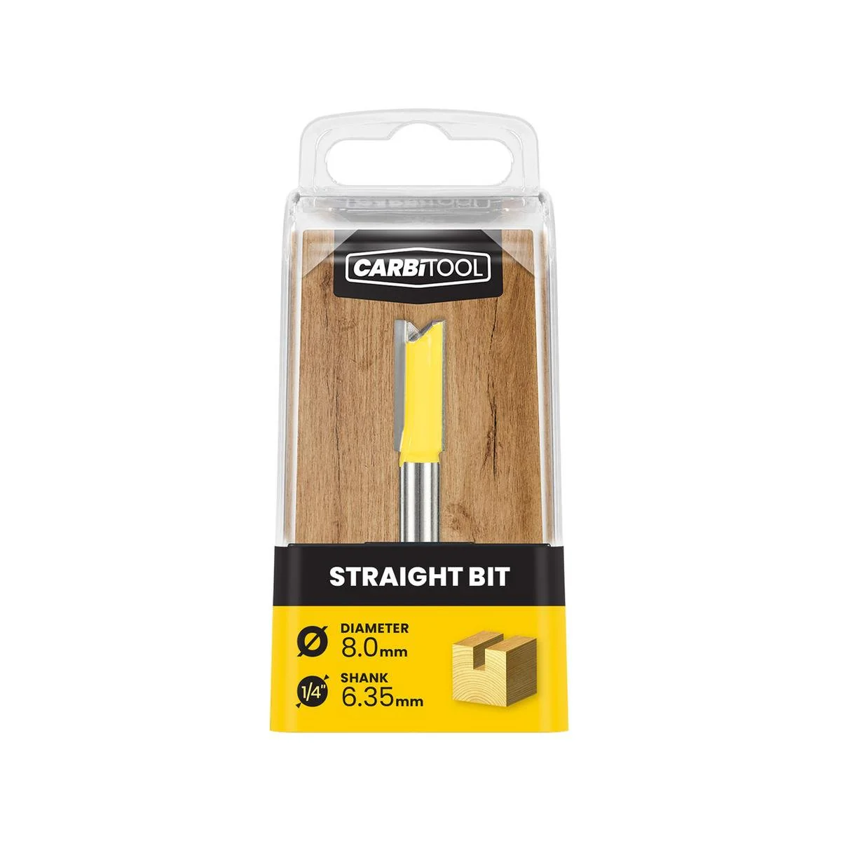 Carbitool TCT Router Bit - 8.00mm - Tungsten Carbide - Precision Cutting
