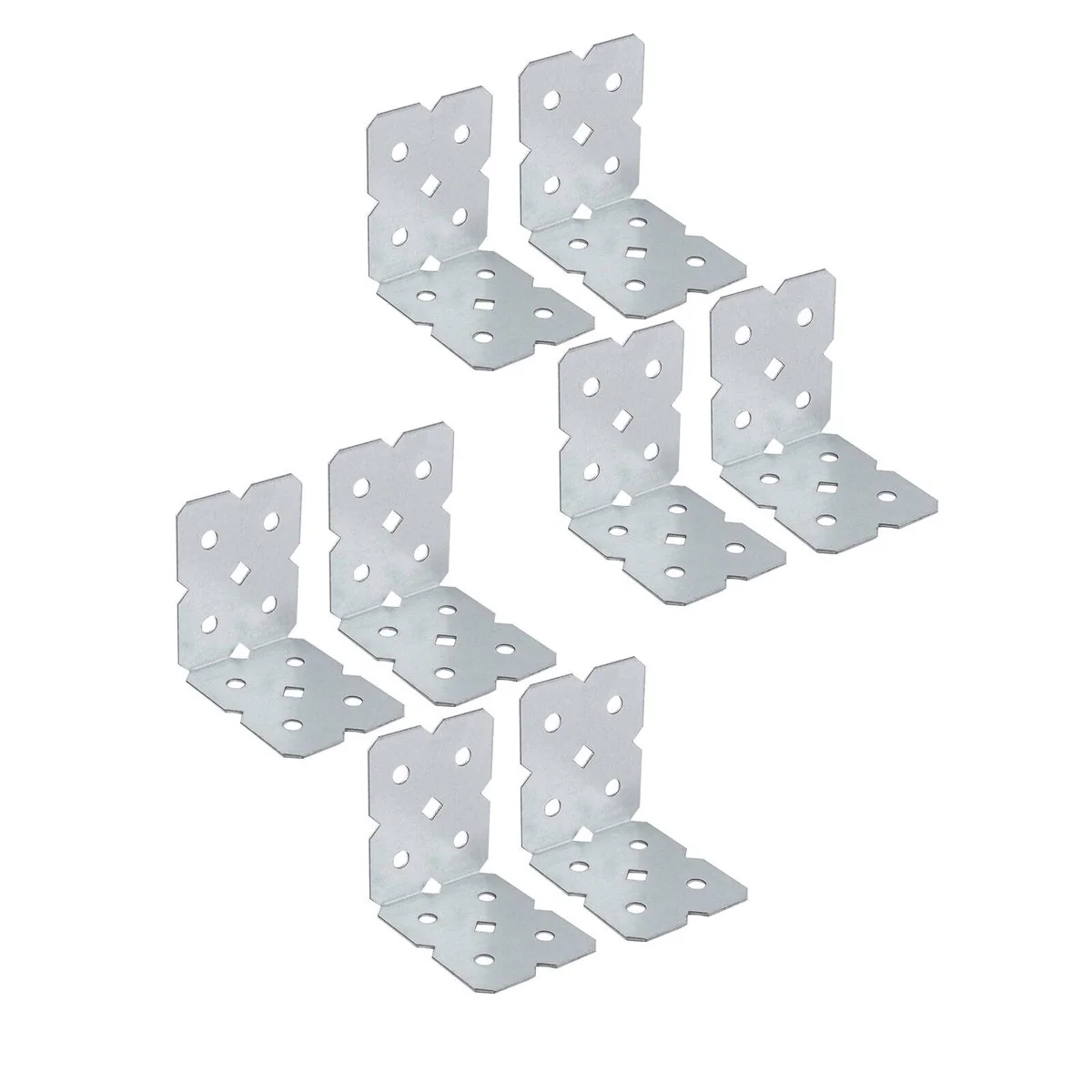 Carinya Galvanised Angle Make a Bracket 8 Pack - 50 x 50 x 40mm - Silver - Image 3