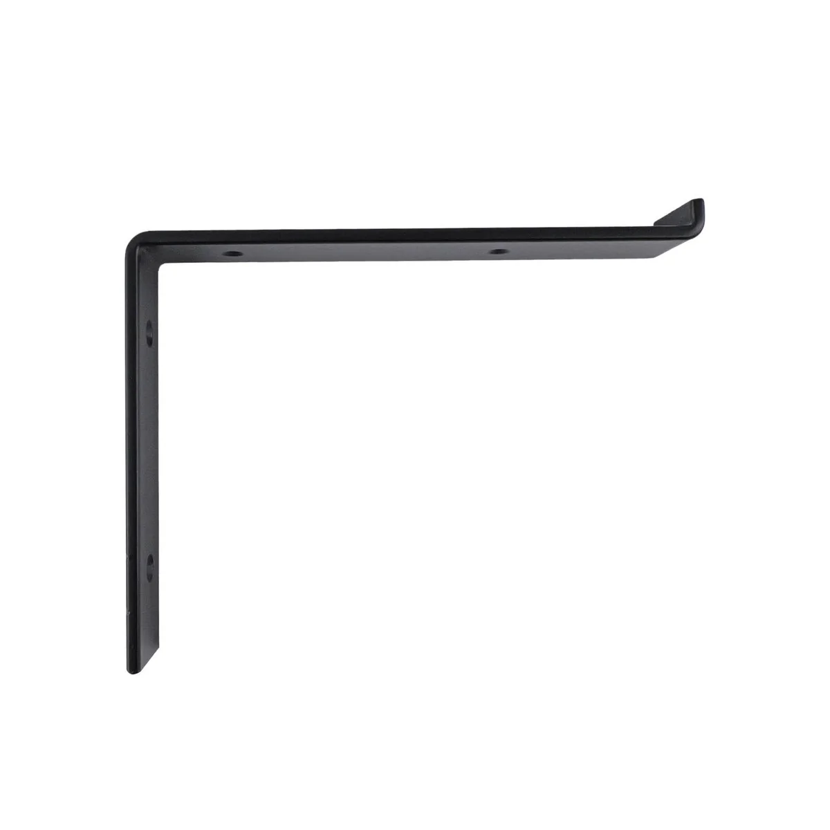 Carinya Lipped Angle Bracket - 240 x 185mm - Black - Powder Coated - Durable - Image 2