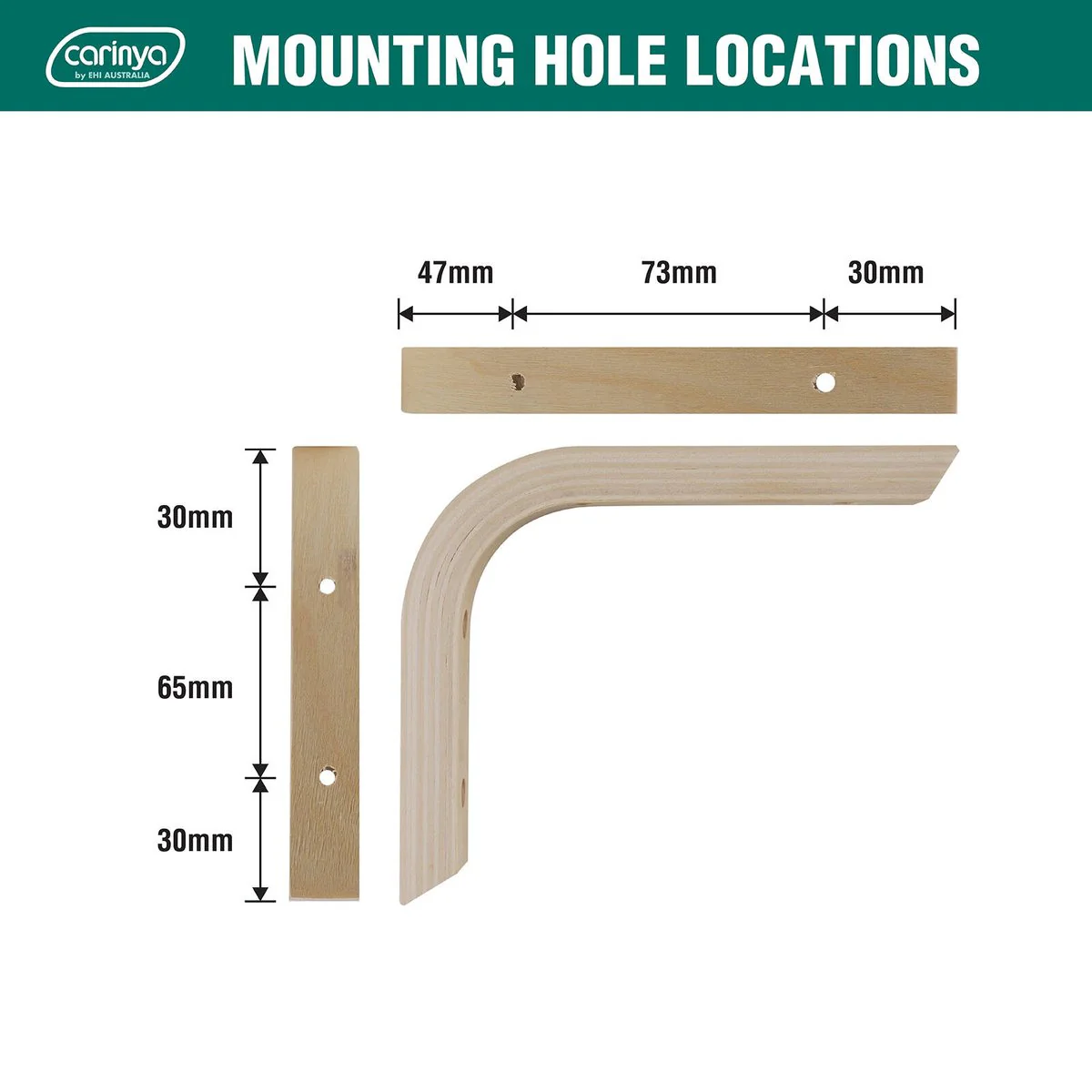 Carinya Raw Plywood Angle Bracket - 150 x 125mm - Plywood - Durable - Image 5