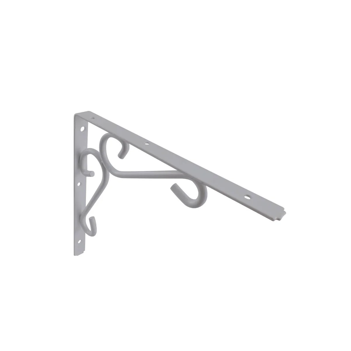 Carinya Scroll Stayed Bracket - 250 x 200mm - Powder Coated Steel - 200kg Capacity