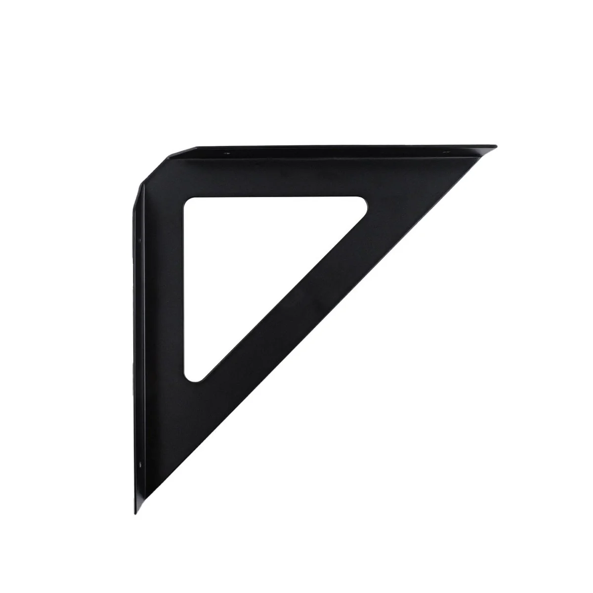 Carinya Triangle Stayed Bracket - 240mm - Powder Coated Steel - Black - Image 2
