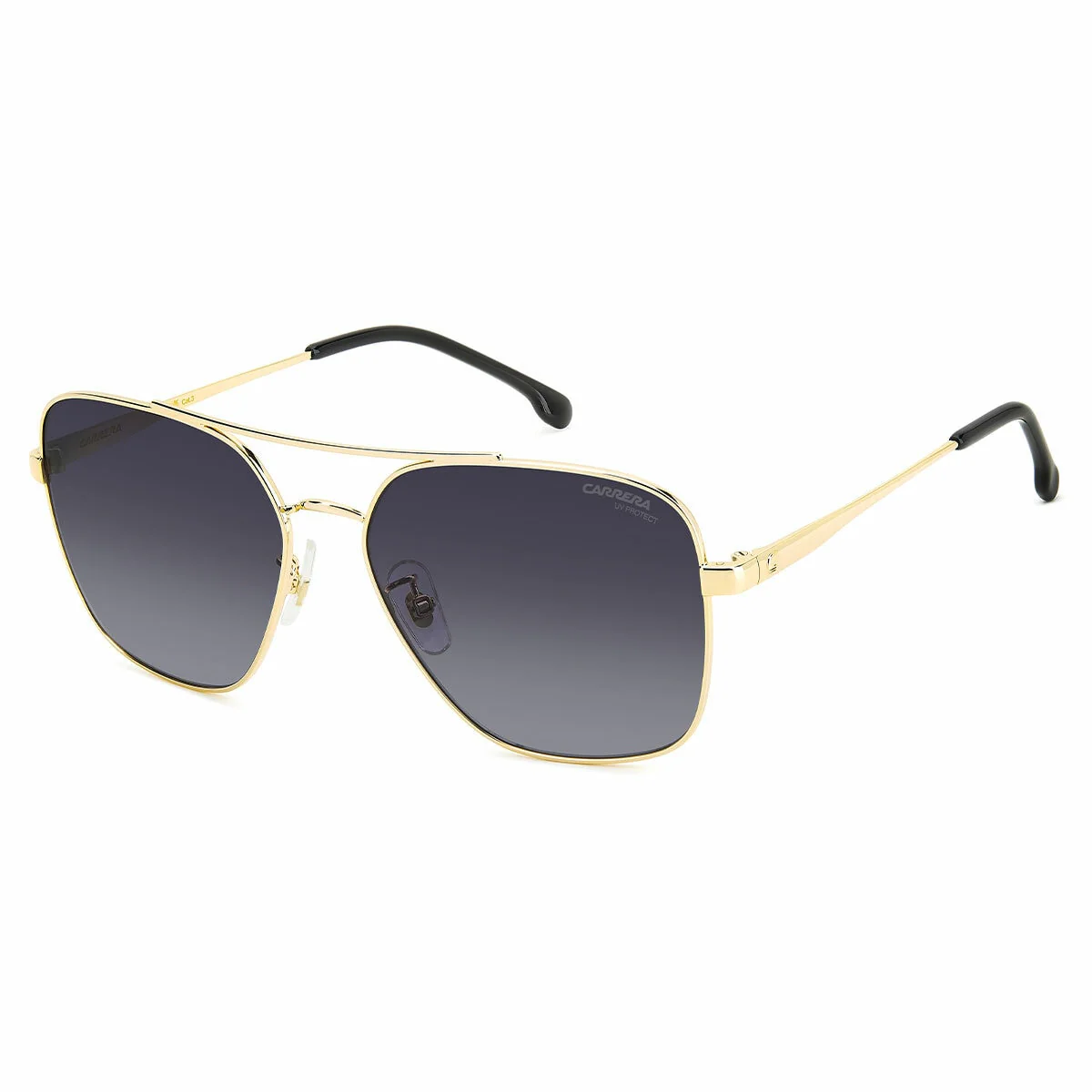 Carrera 3019/S J5G Women's Sunglasses 60mm Gold Metal Square Dark Grey