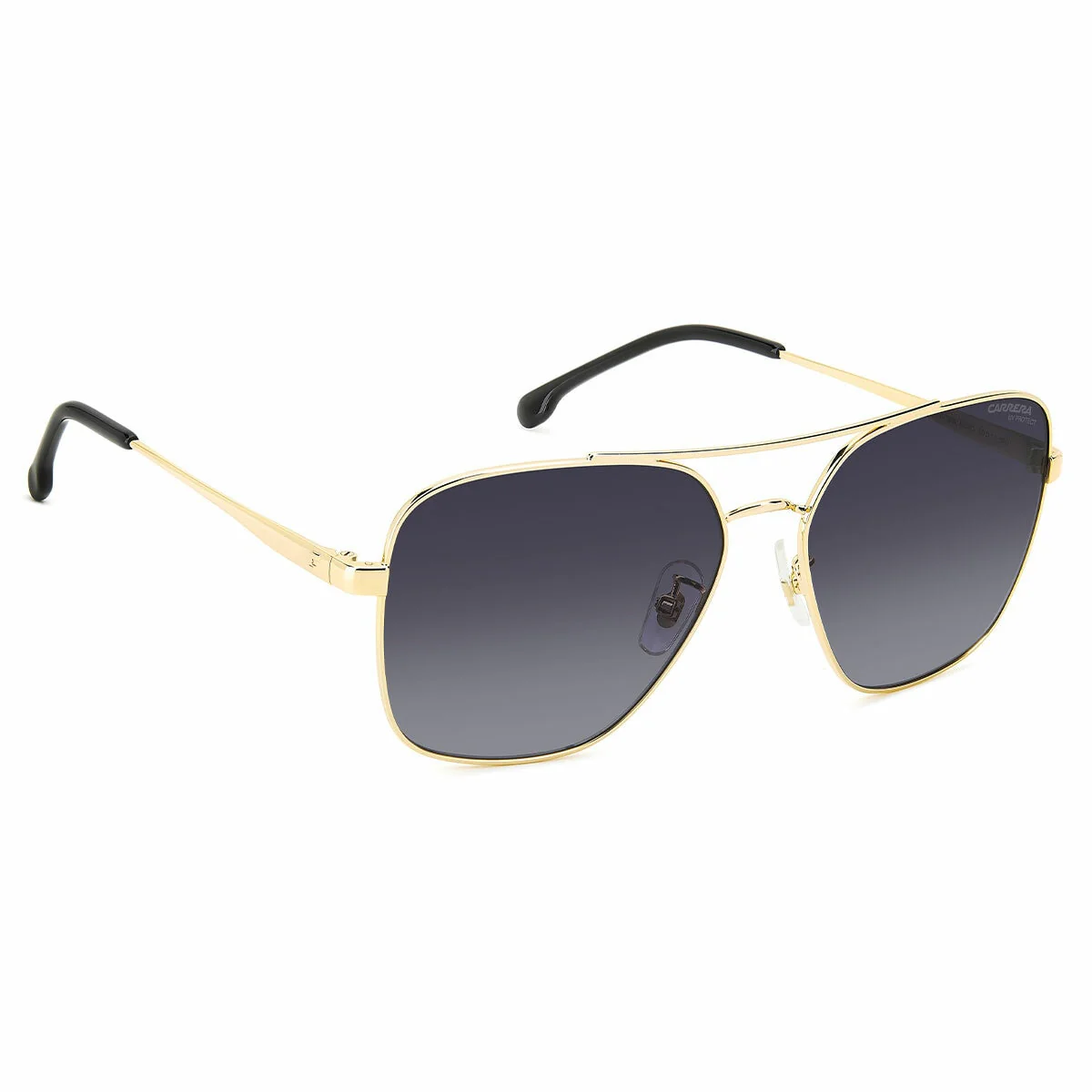 Carrera 3019/S J5G Women's Sunglasses 60mm Gold Metal Square Dark Grey - Image 3