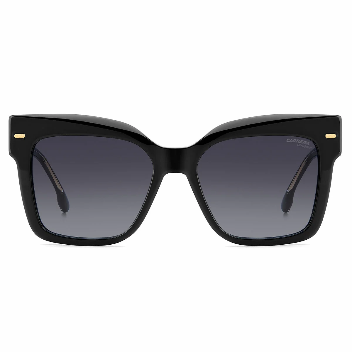 Carrera 3037/S 807 Women's Sunglasses Stylish Square Black Acetate - Image 2