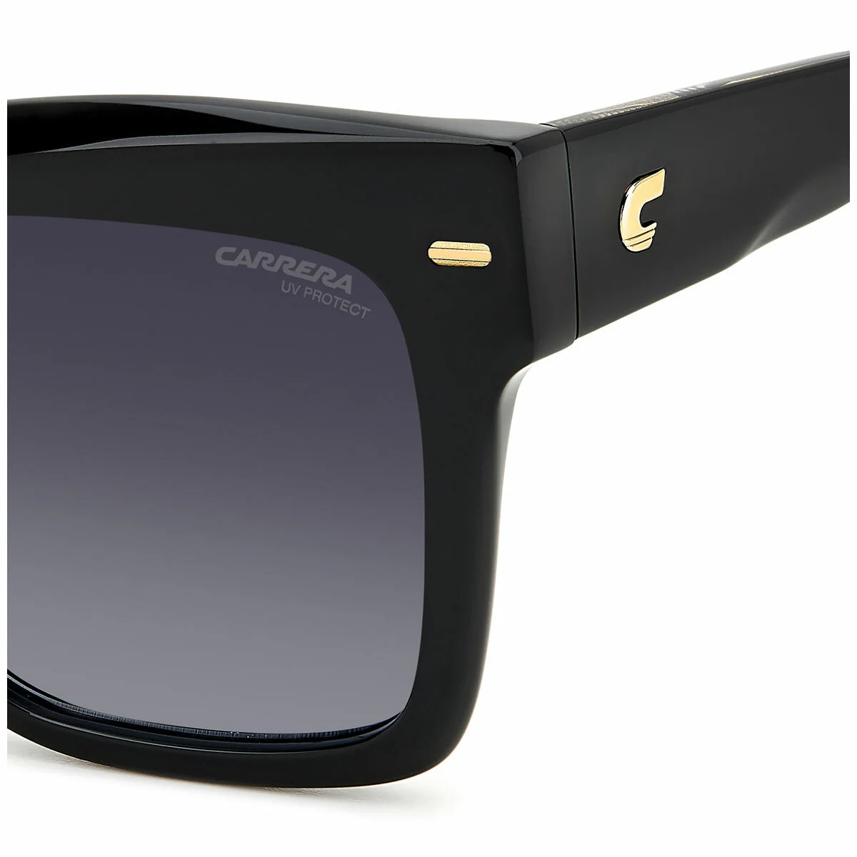 Carrera 3037/S 807 Women's Sunglasses Stylish Square Black Acetate - Image 4