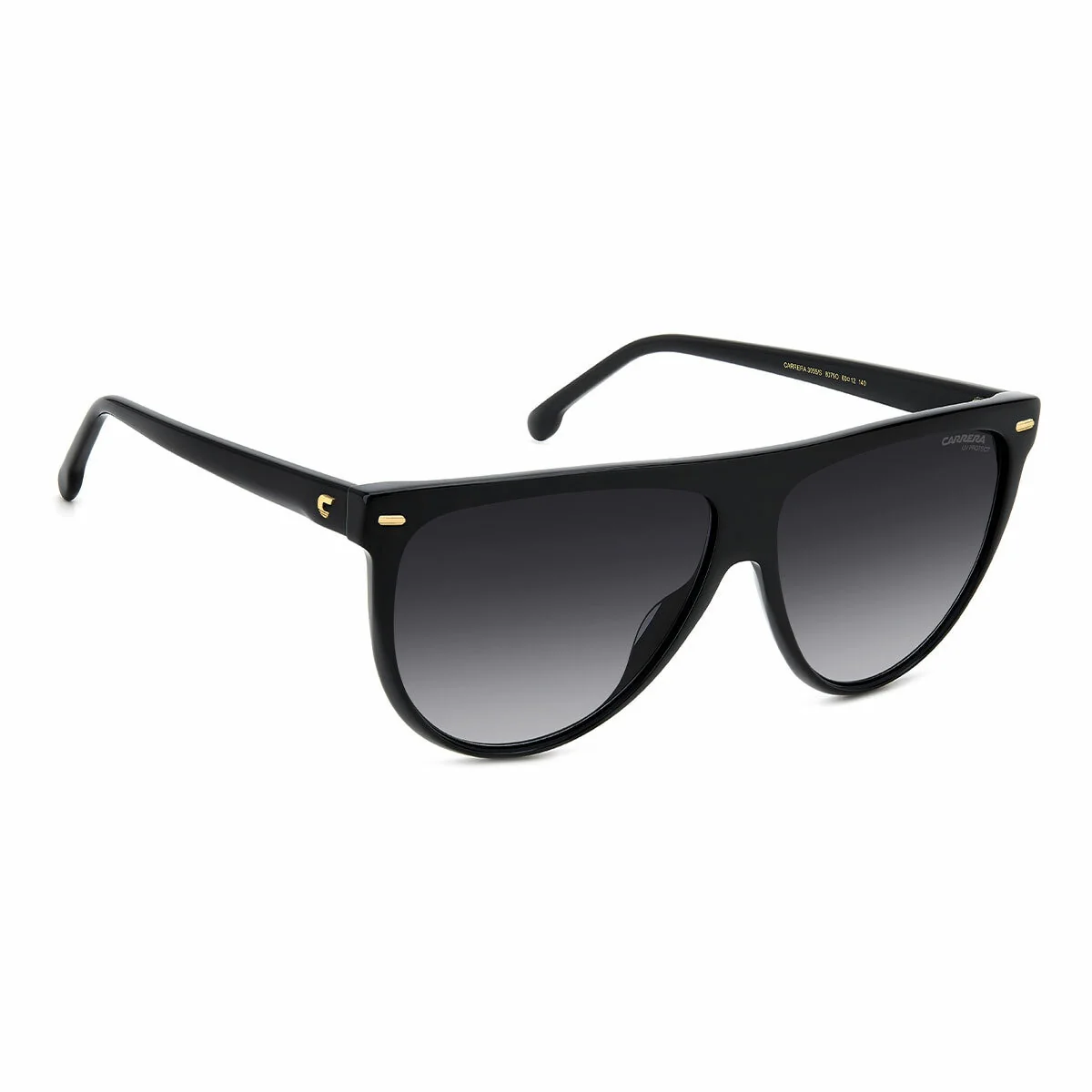 Carrera Stylish Women's Sunglasses 3055/S 807 Black Acetate Dark Grey - Image 3