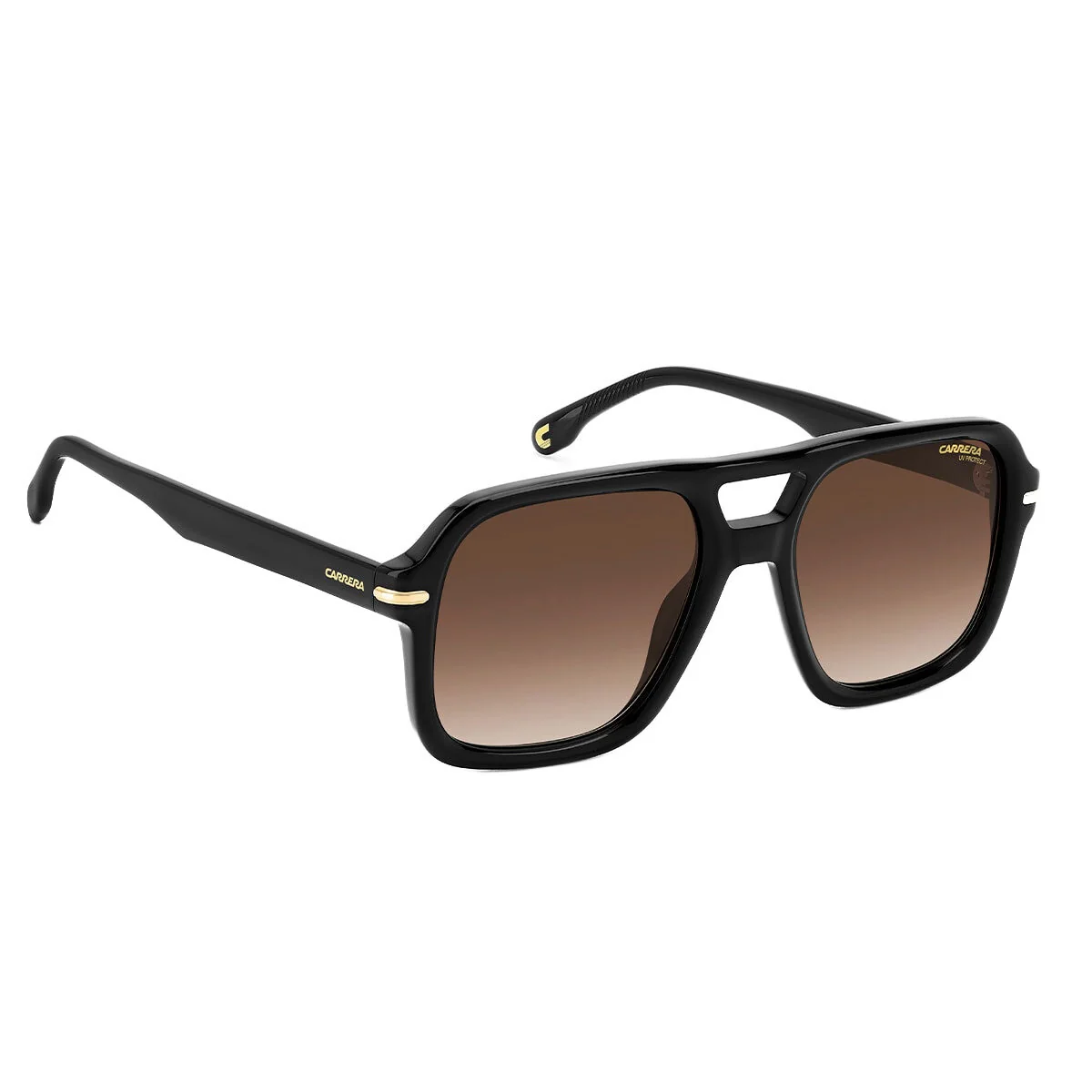 Carrera 317/S 807 Men's Sunglasses 55mm Black Acetate Brown Lens Stylish - Image 3