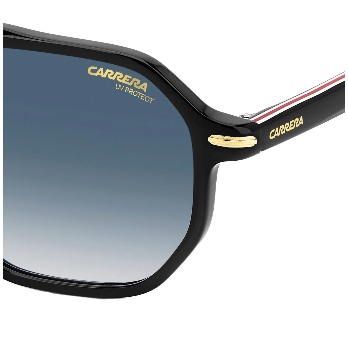 Carrera 341/S 2M2 Men's Stylish Acetate Sunglasses Black Gold Dark Blue - Image 5