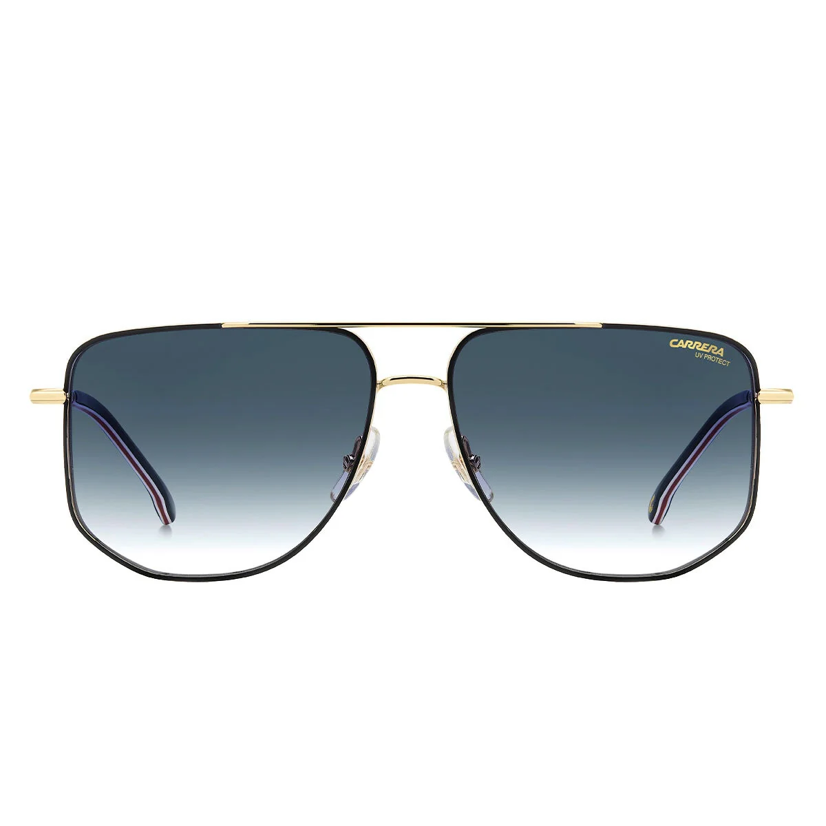 Carrera 355/S RHL Men's Rectangular Sunglasses 59mm Gold Black Dark Blue - Image 2