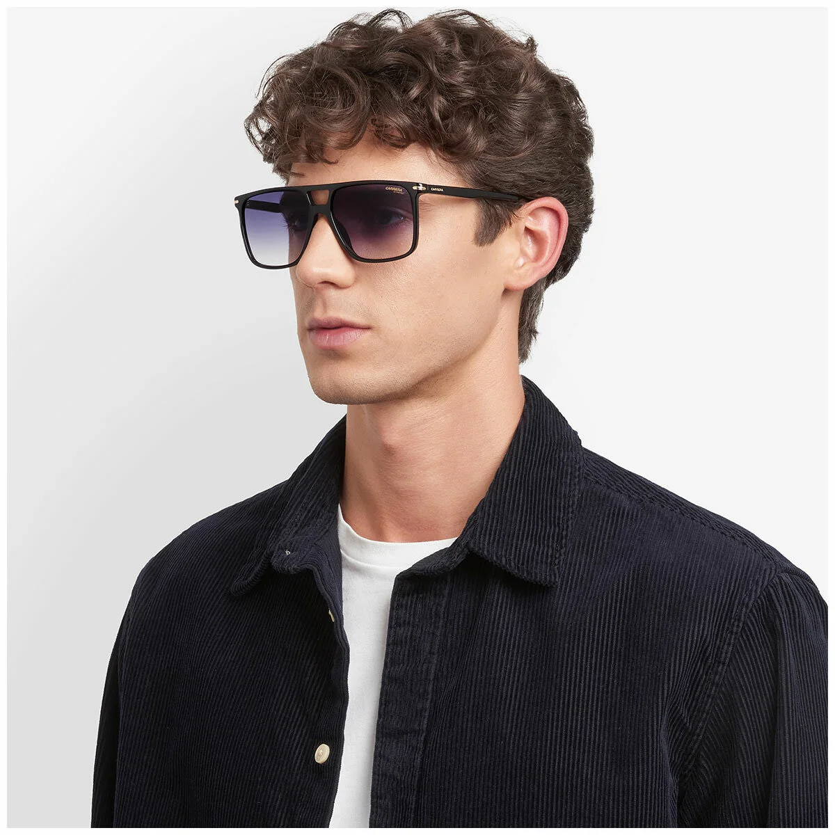 Carrera 366/S OIT Men's Navigator Sunglasses Black Red Acetate Dark Blue - Image 7