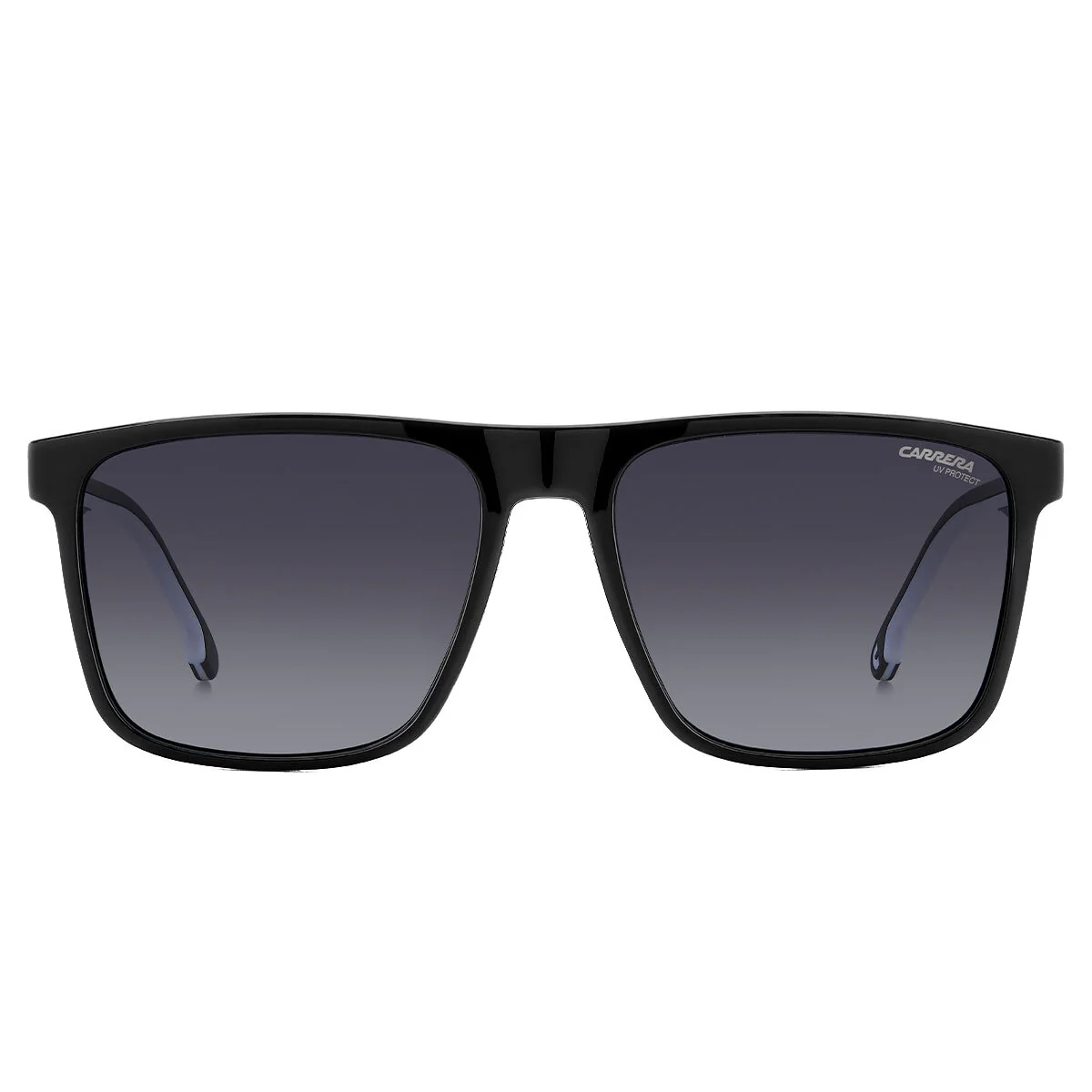 Carrera 8064/S 80S Sporty Men's Rectangular Sunglasses Black White - Image 2