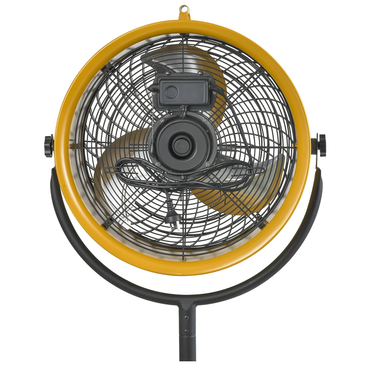 Caterpillar 46cm High Velocity Drum Pedestal Fan HVPD-18AC-OD Yellow - Image 3