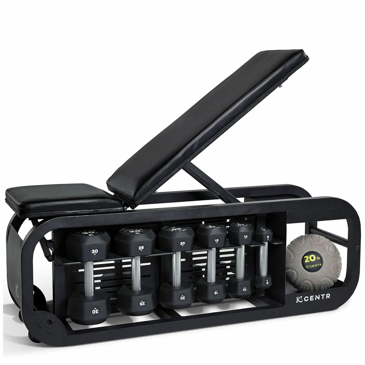 Centr Fusion Bench With Dumbbell Storage CFUB1.1 Black Steel Durable - Image 3