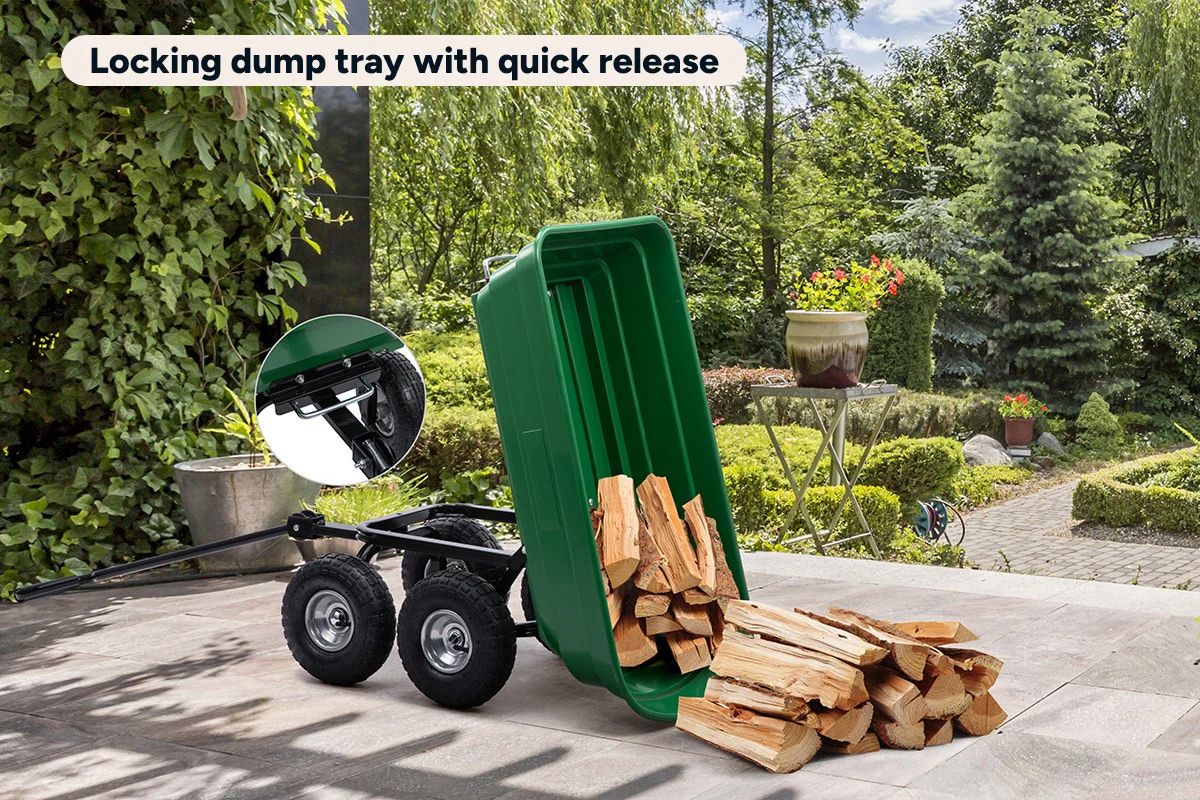 Certa 75L Garden Poly Dump Cart 200kg Capacity - Image 6