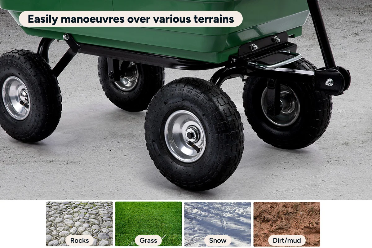 Certa 75L Garden Poly Dump Cart 200kg Capacity - Image 7