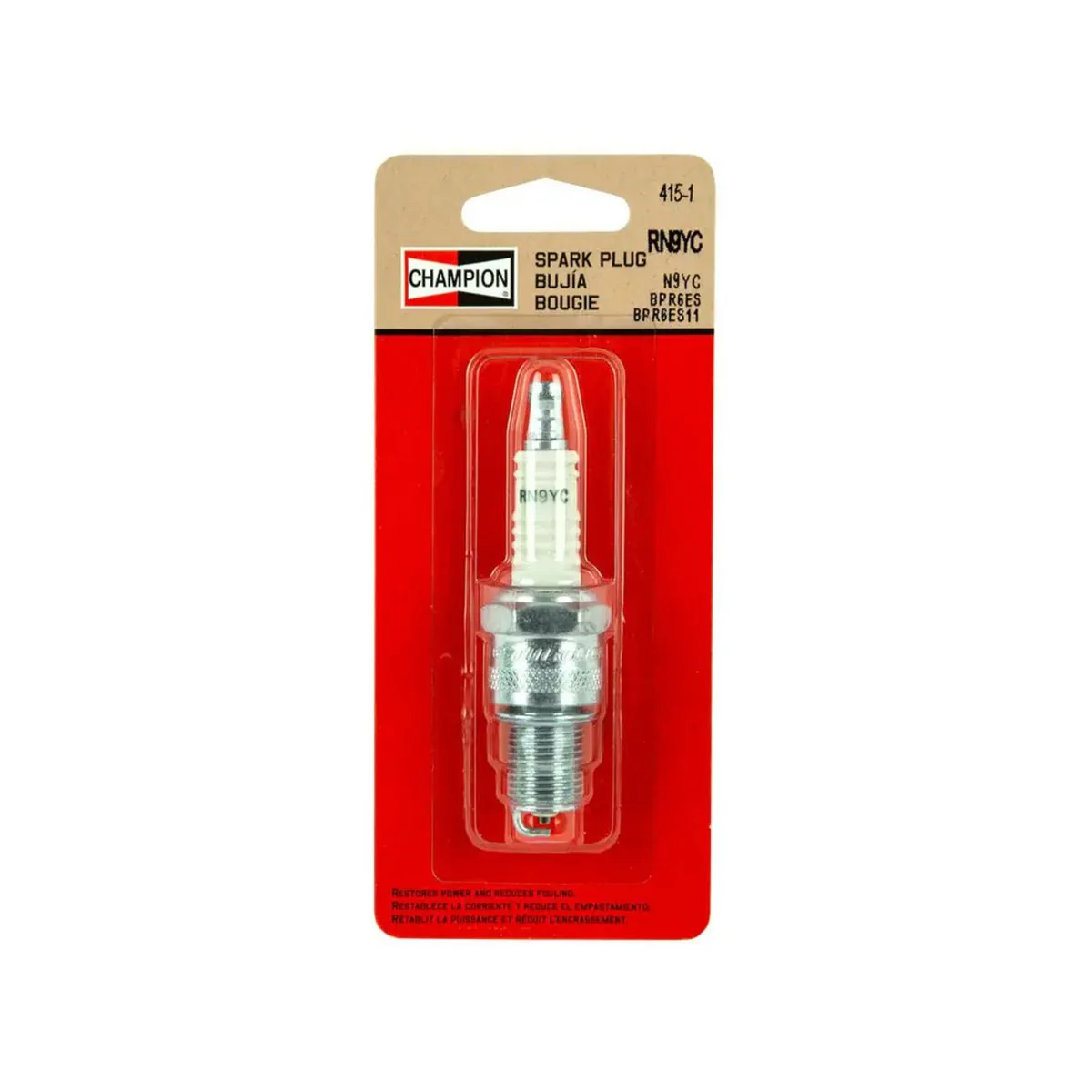 Champion RN9YCMP Lawn Mower Spark Plug - 1 Pack - 23mm x 80mm - Reliable Performance - Image 2