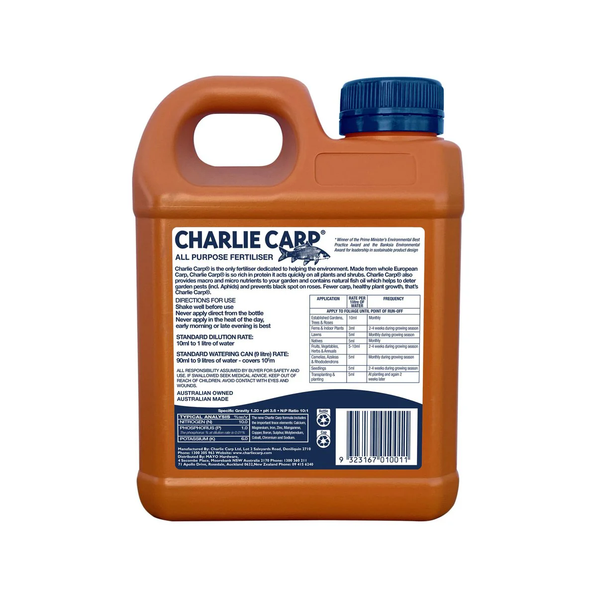 Charlie Carp All Purpose Fertiliser - 1L - Liquid - High Protein Omega 3 - Image 5