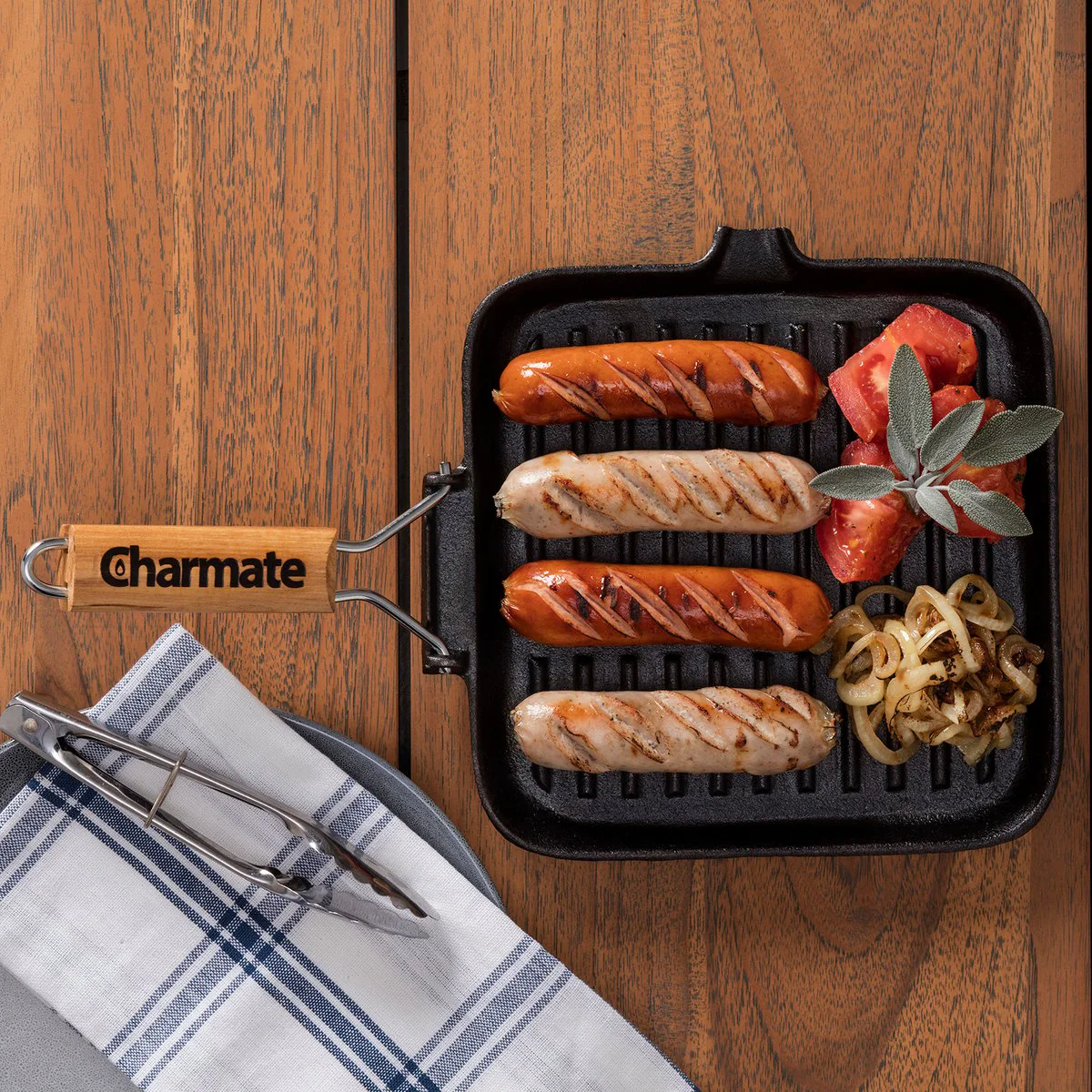 Charmate Cast Iron Frying Pan - 240mm - Pre-Seasoned - Even Heat Distribution - Image 3