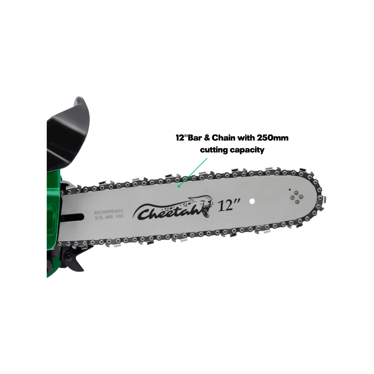 Cheetah 12" Chainsaw - 25.4cc 2-Stroke Engine - Lightweight - 250mm Cutting Capacity - Image 5
