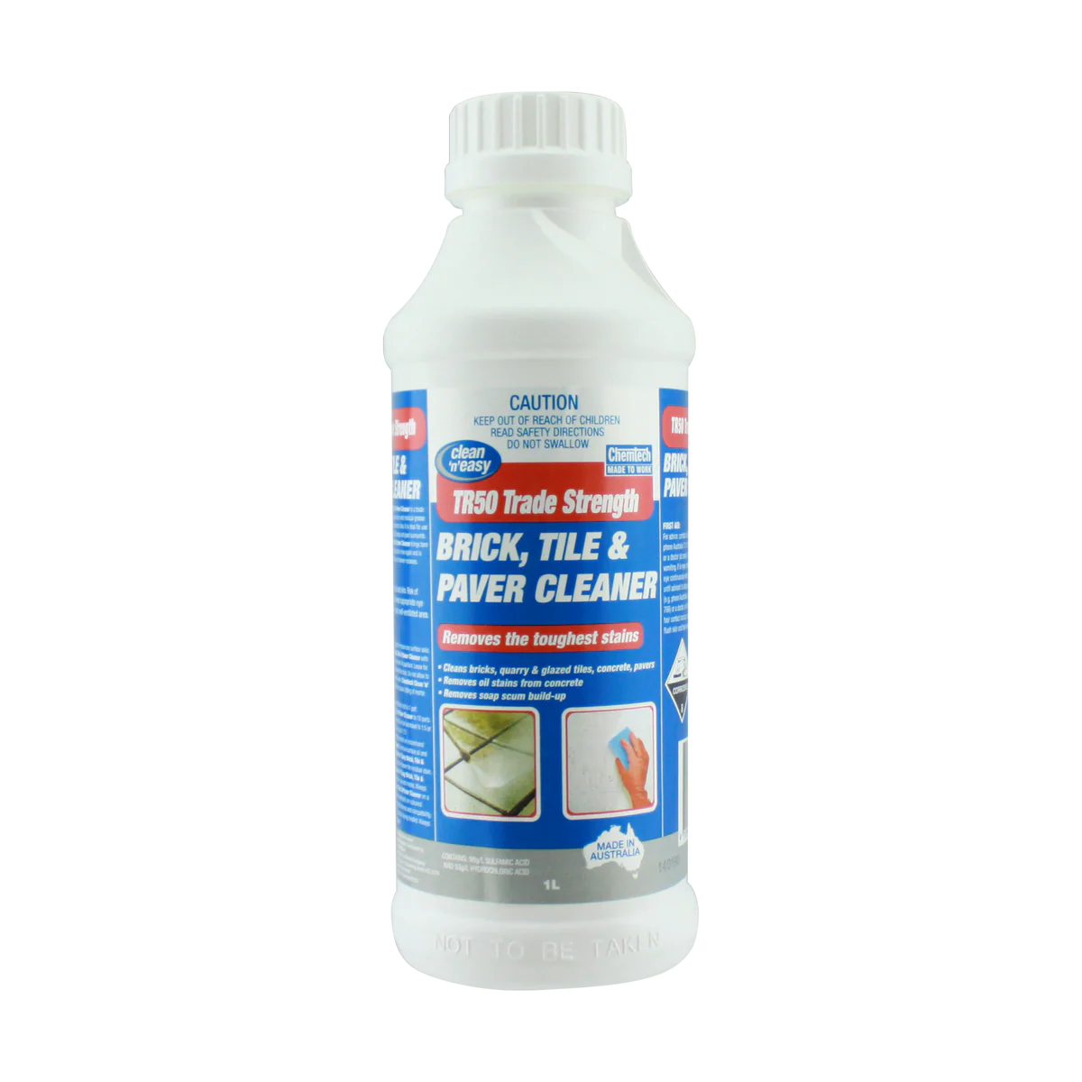 Chemtech Brick Tile and Paver Cleaner - 1L - Chemical - Stain Removal