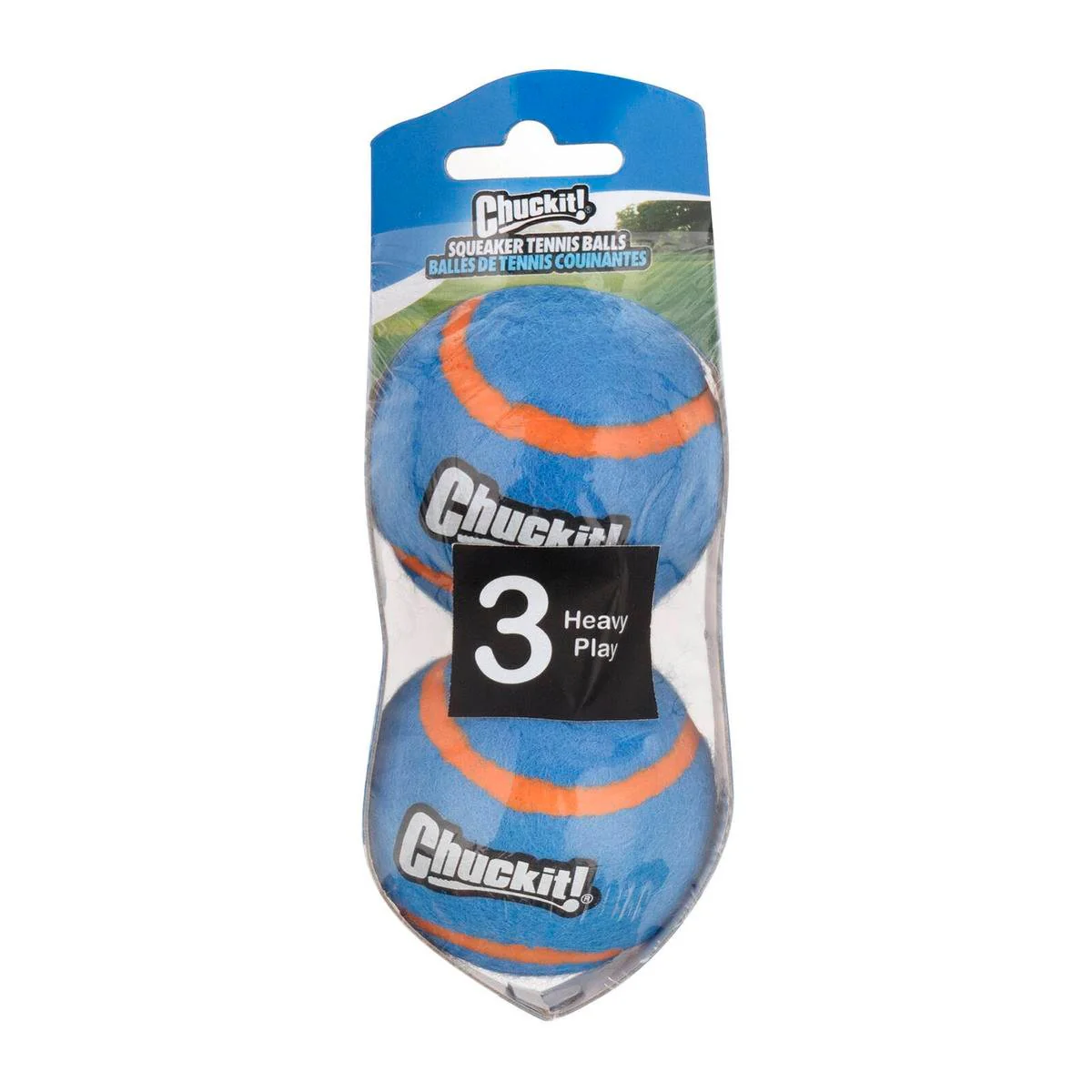 Chuckit Small Squeaker Tennis Ball 2 Pack - 51mm - Bright Colours - Durable