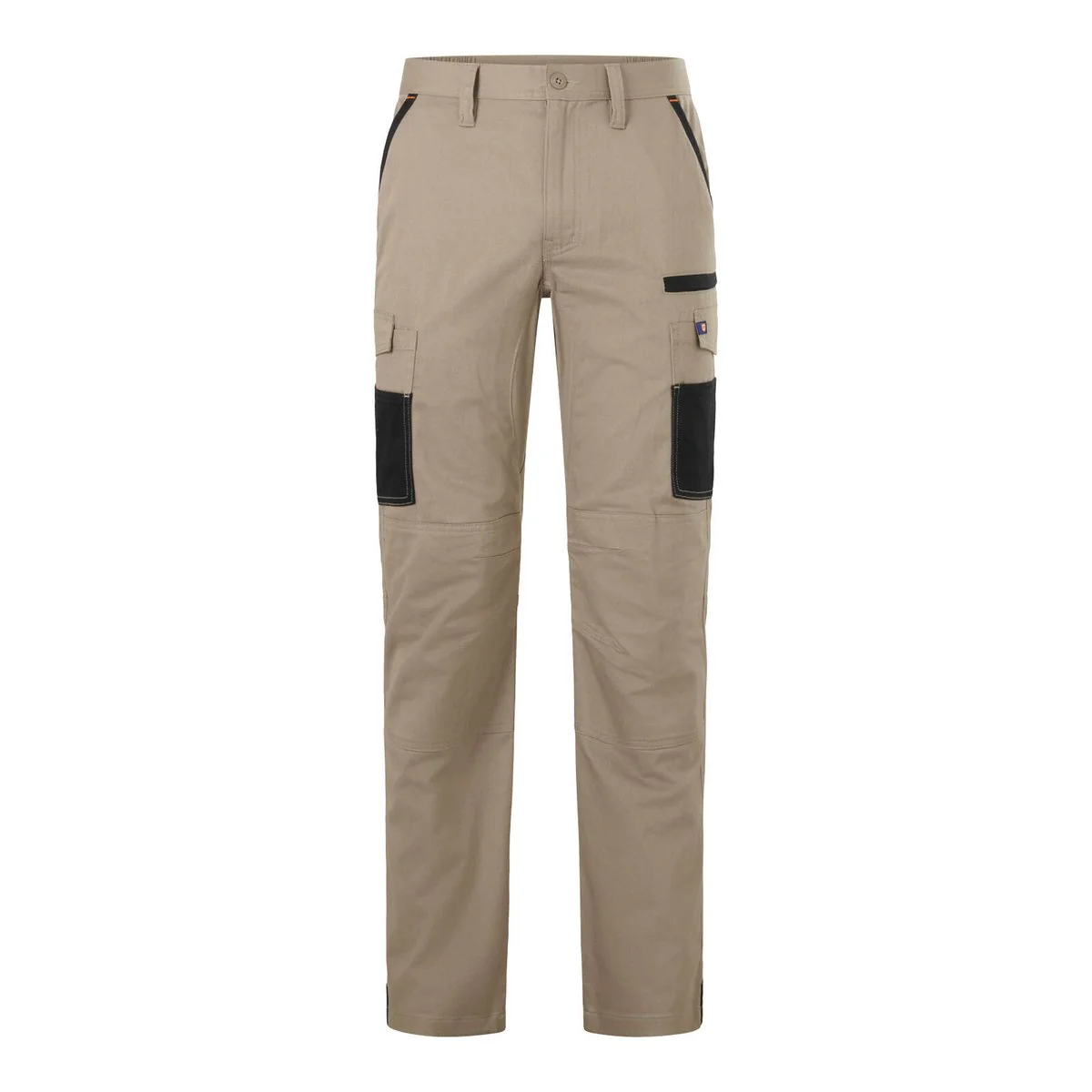 Citeco 107r Cargo Pants - Khaki - Cotton Stretch - Comfortable Fit - Multiple Pockets